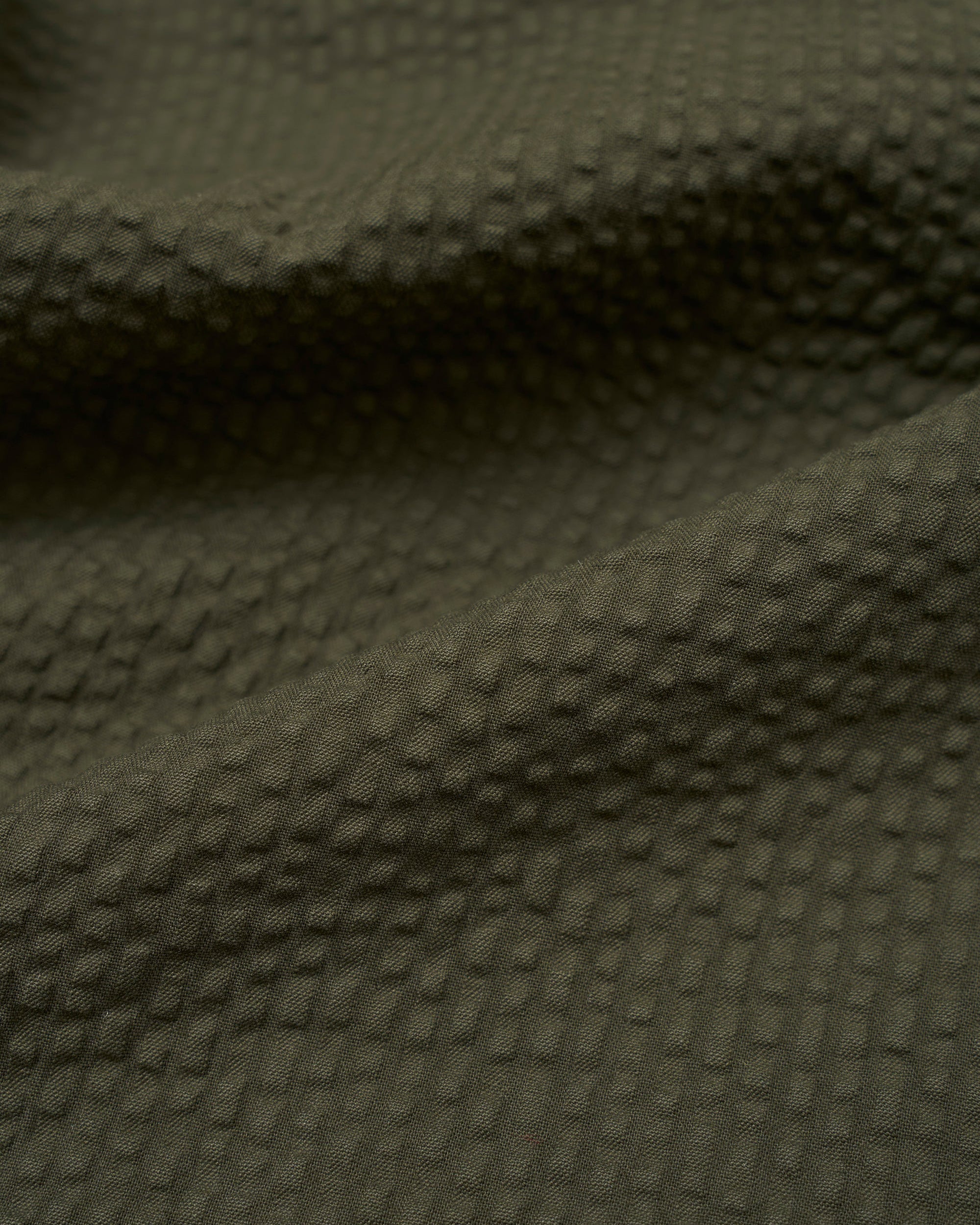 Military Chino - Olive Merida Seersucker