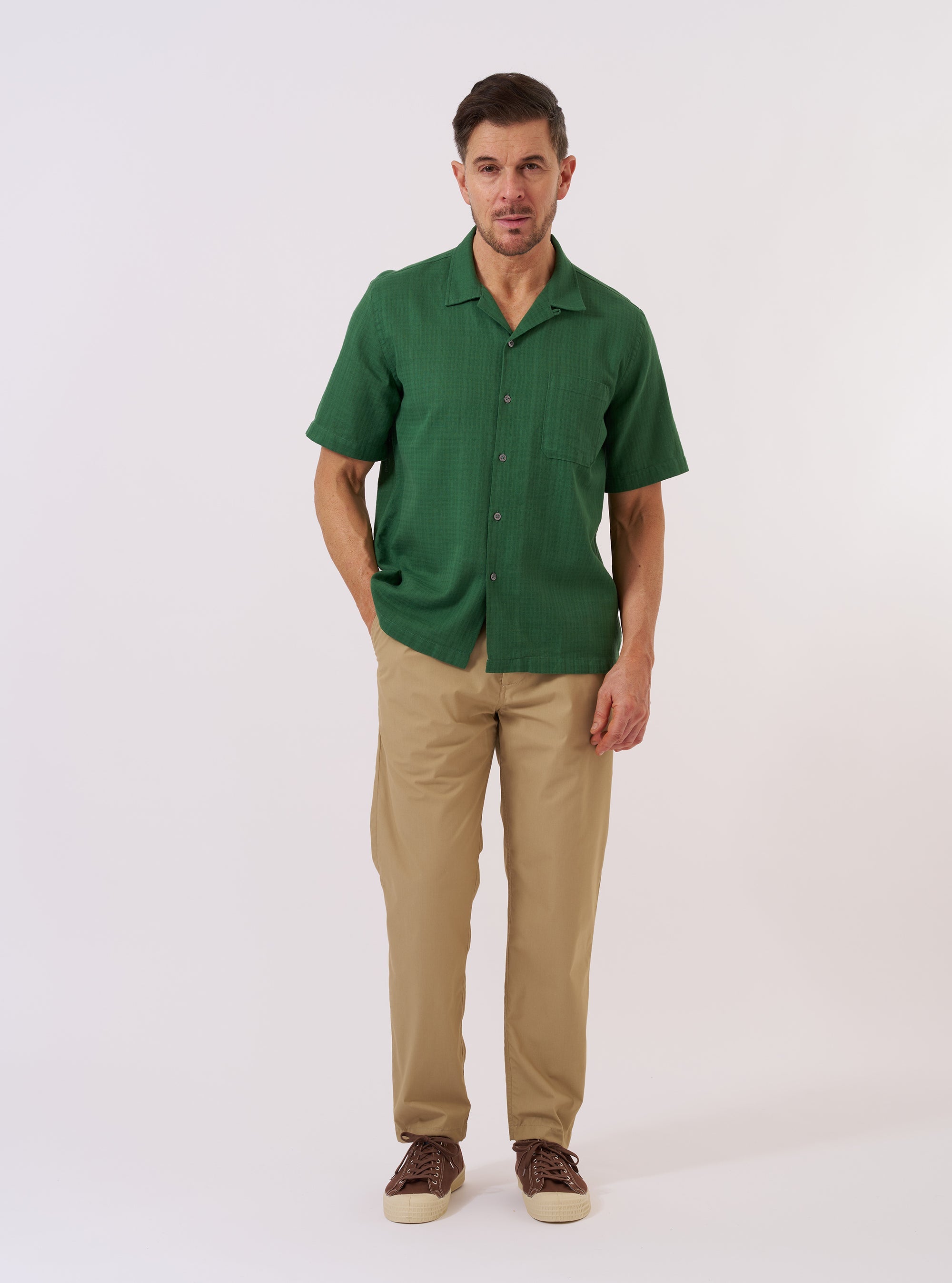 Road Trip Shirt - Green Letts Cotton