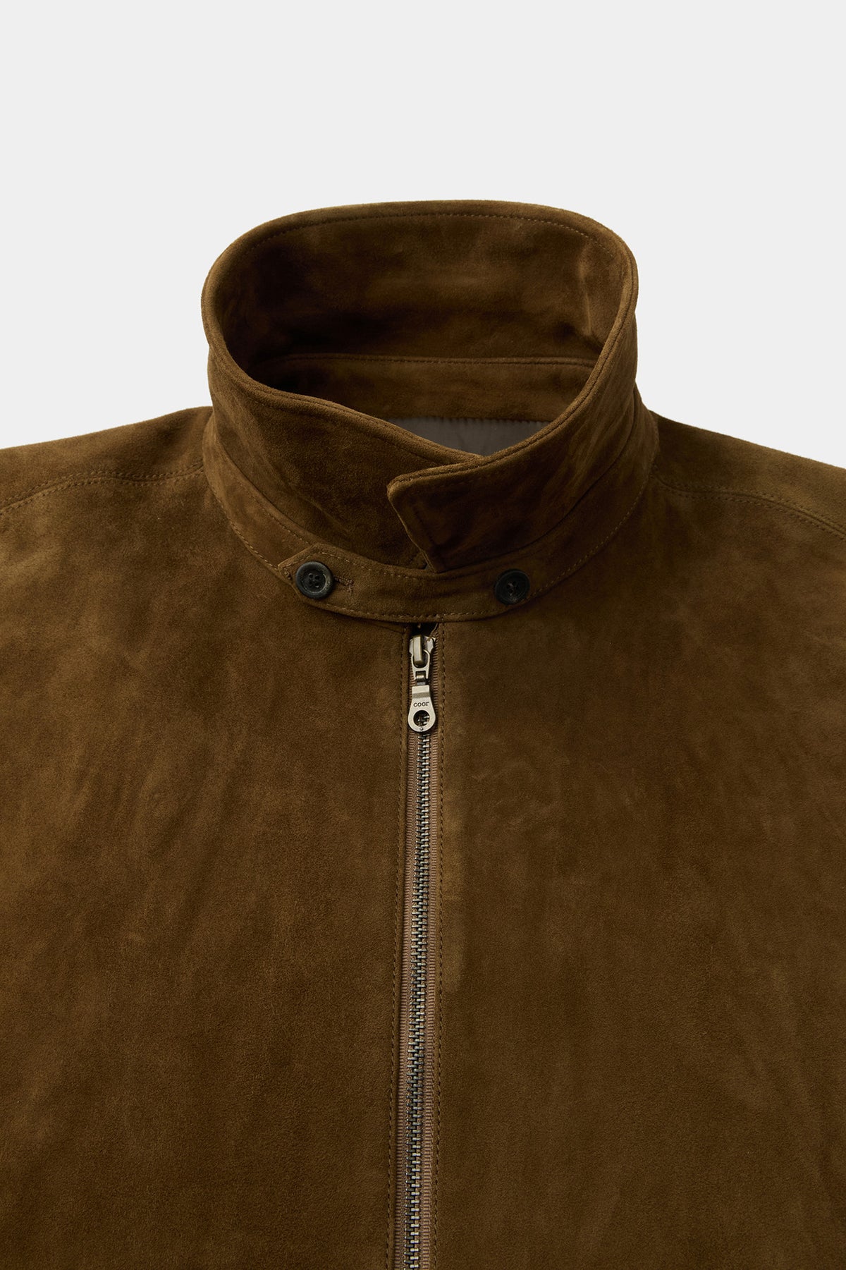 Goat Skin Swingtop Pleated Washed Jumper - Dark Brown