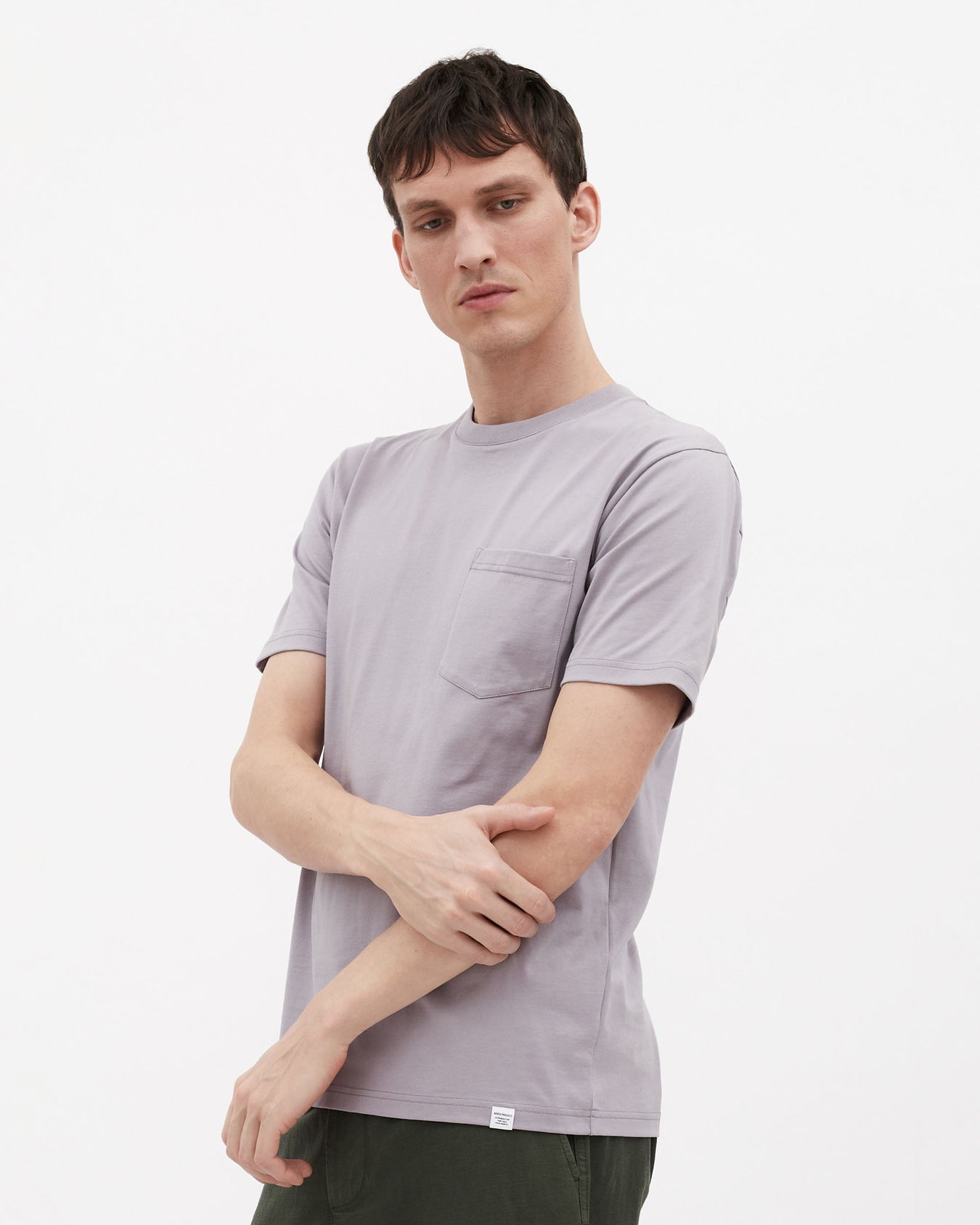 Johannes Organic Pocket T-shirt - Crocus Purple