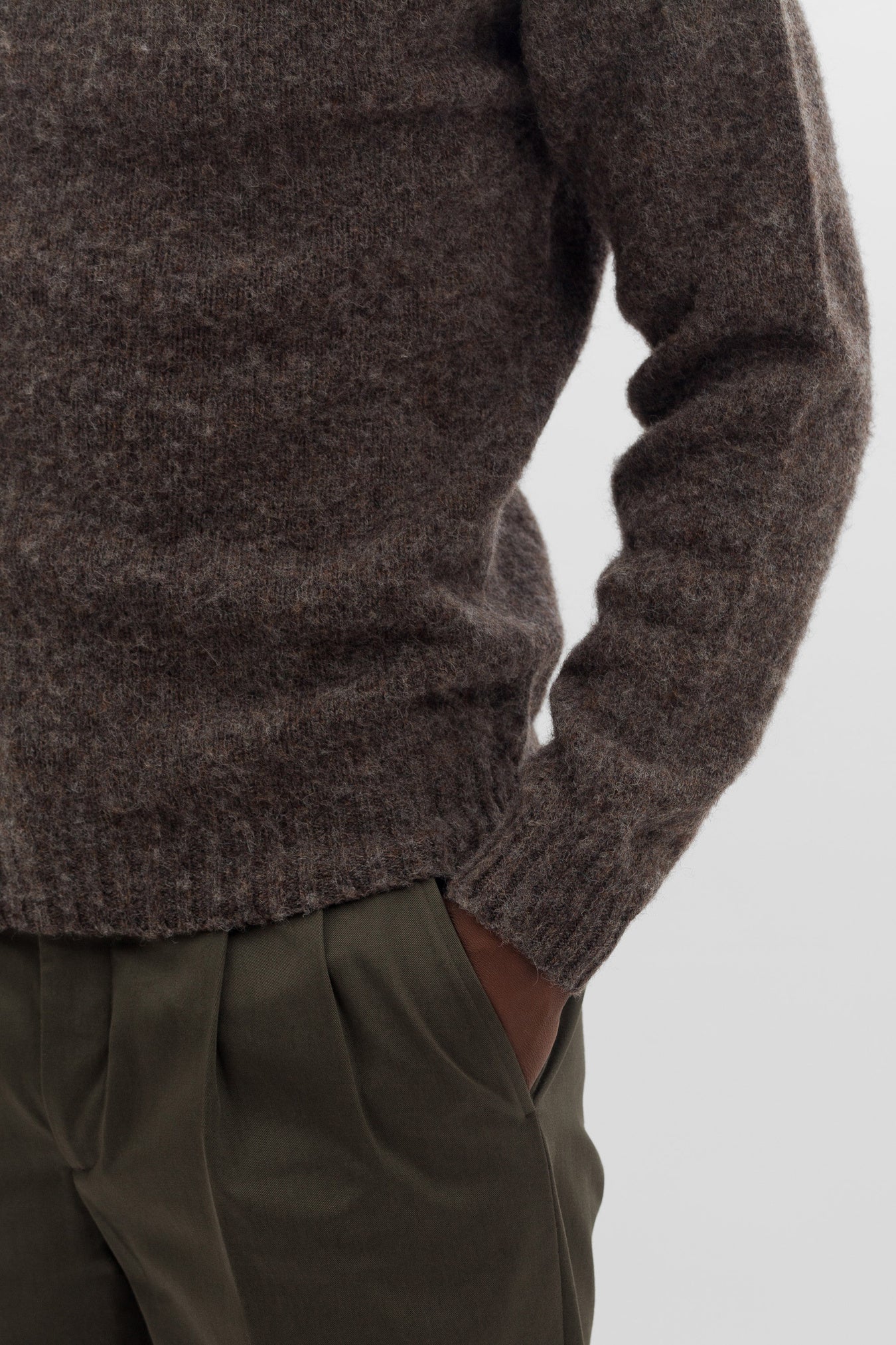 Birnir Brushed Lambswool - Warm Grey