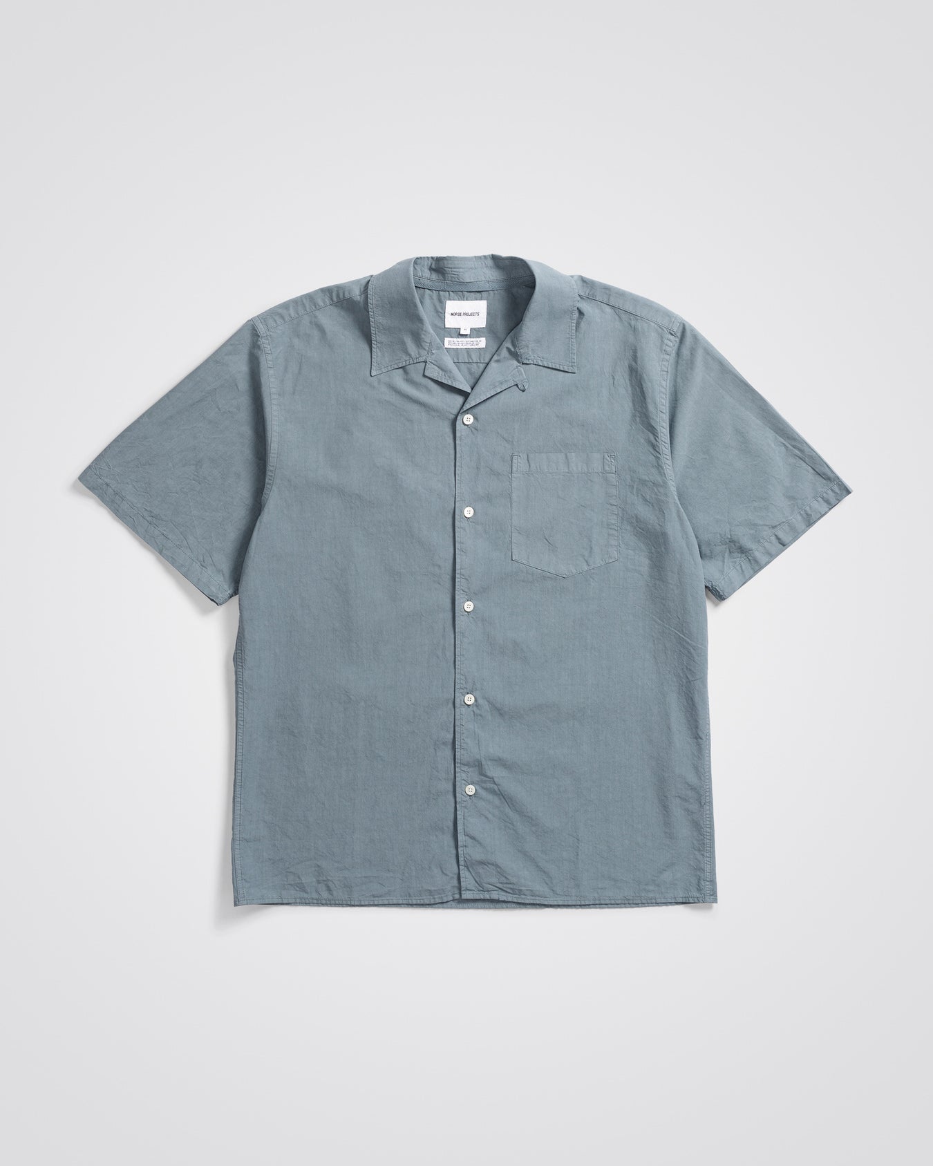 Carsten Cotton Tencel Shirt - Light Stone Blue