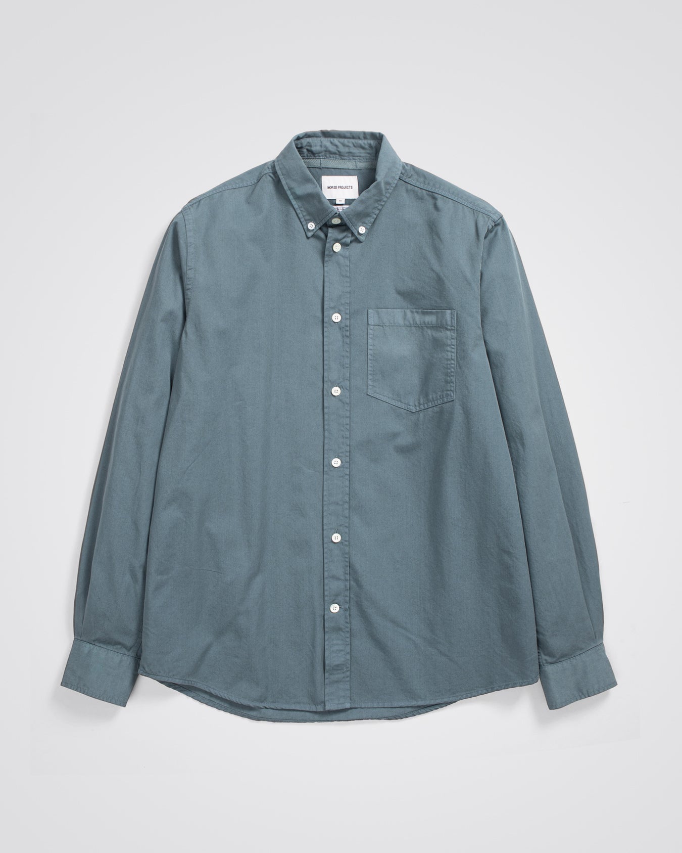 Osvald Cotton Tencel Shirt - Light Stone Blue
