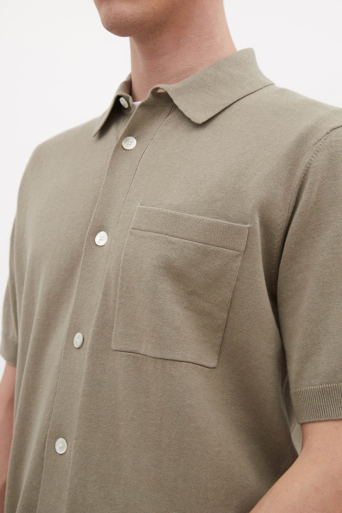 Rollo Cotton Linen SS Shirt - Clay