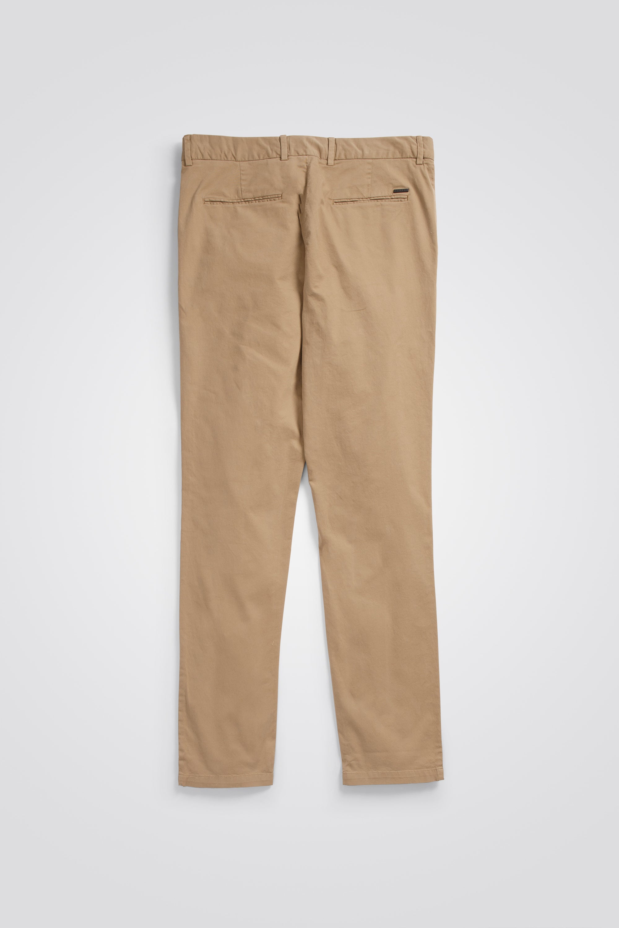 Aros Slim Italian Brushed Twill - Utility Khaki