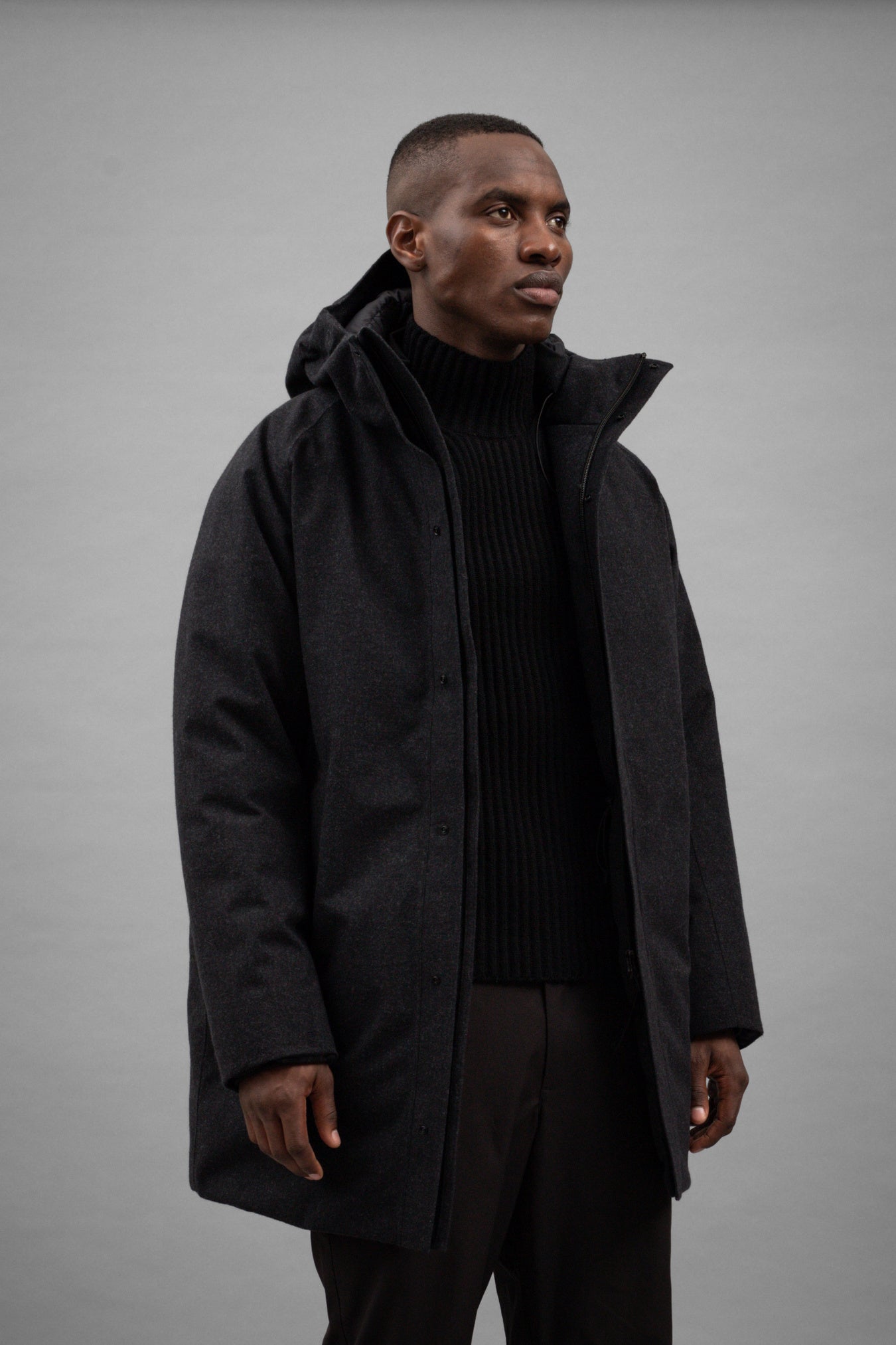 Rokkvi 6.0 Gore-tex Wool Down Jacket - Charcoal