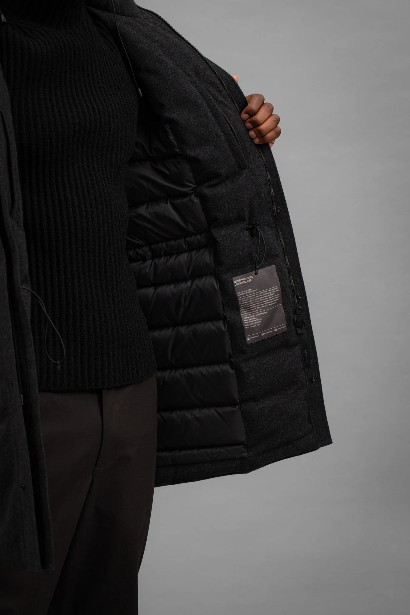 Rokkvi 6.0 Gore-tex Wool Down Jacket - Charcoal