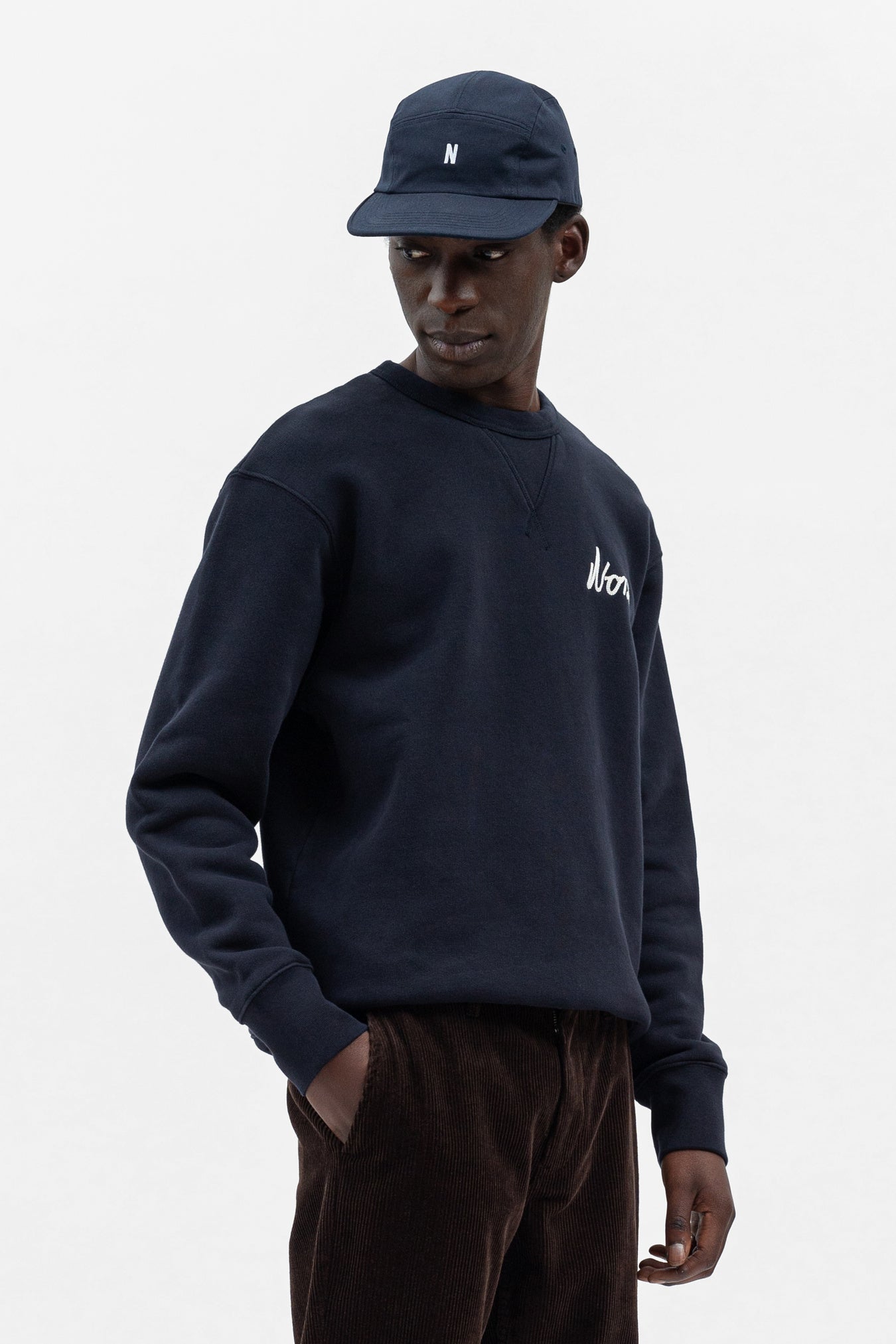 Twill 5 Panel Cap - Dark Navy