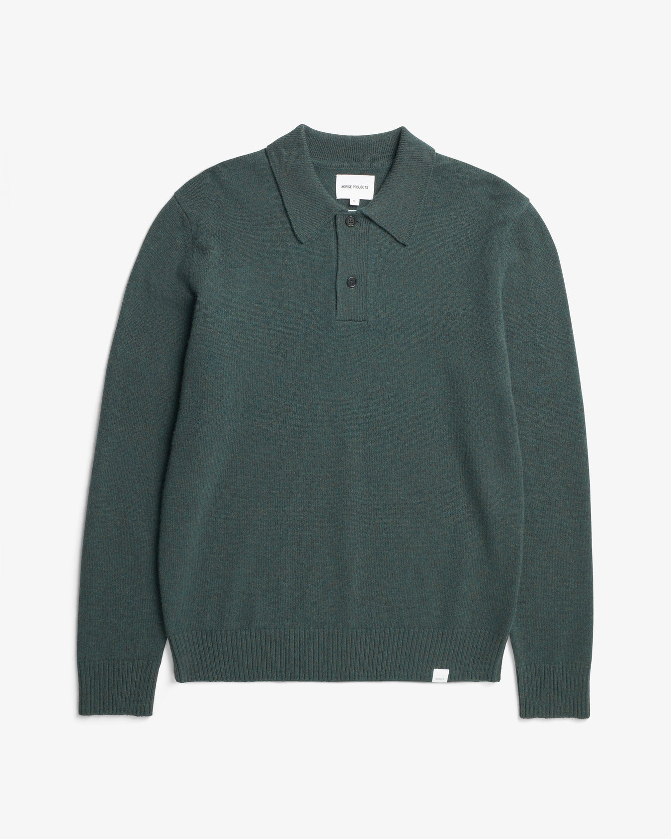 Norse Standard Merino Lambswool Polo - Forrest