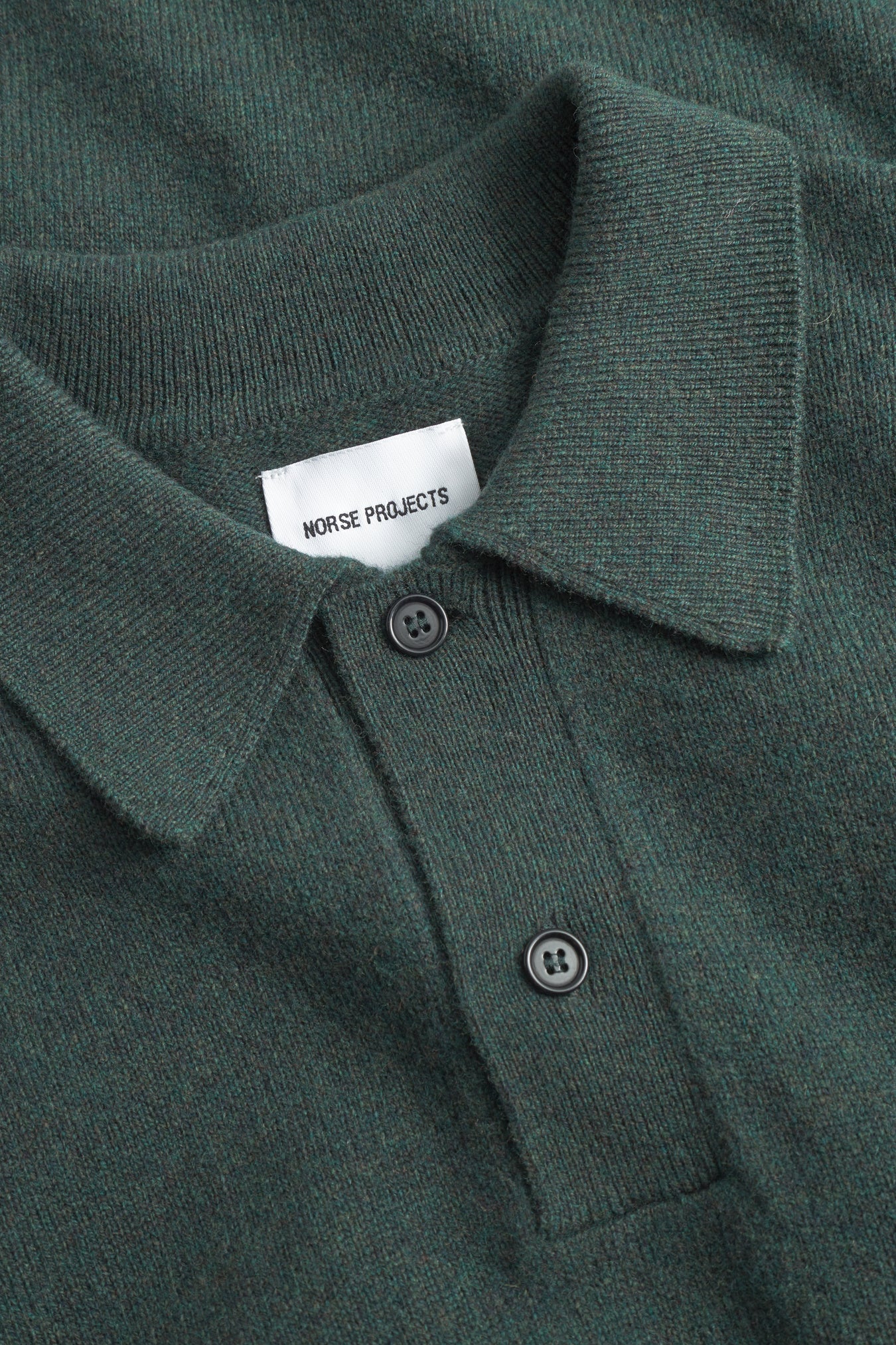 Norse Standard Merino Lambswool Polo - Forrest