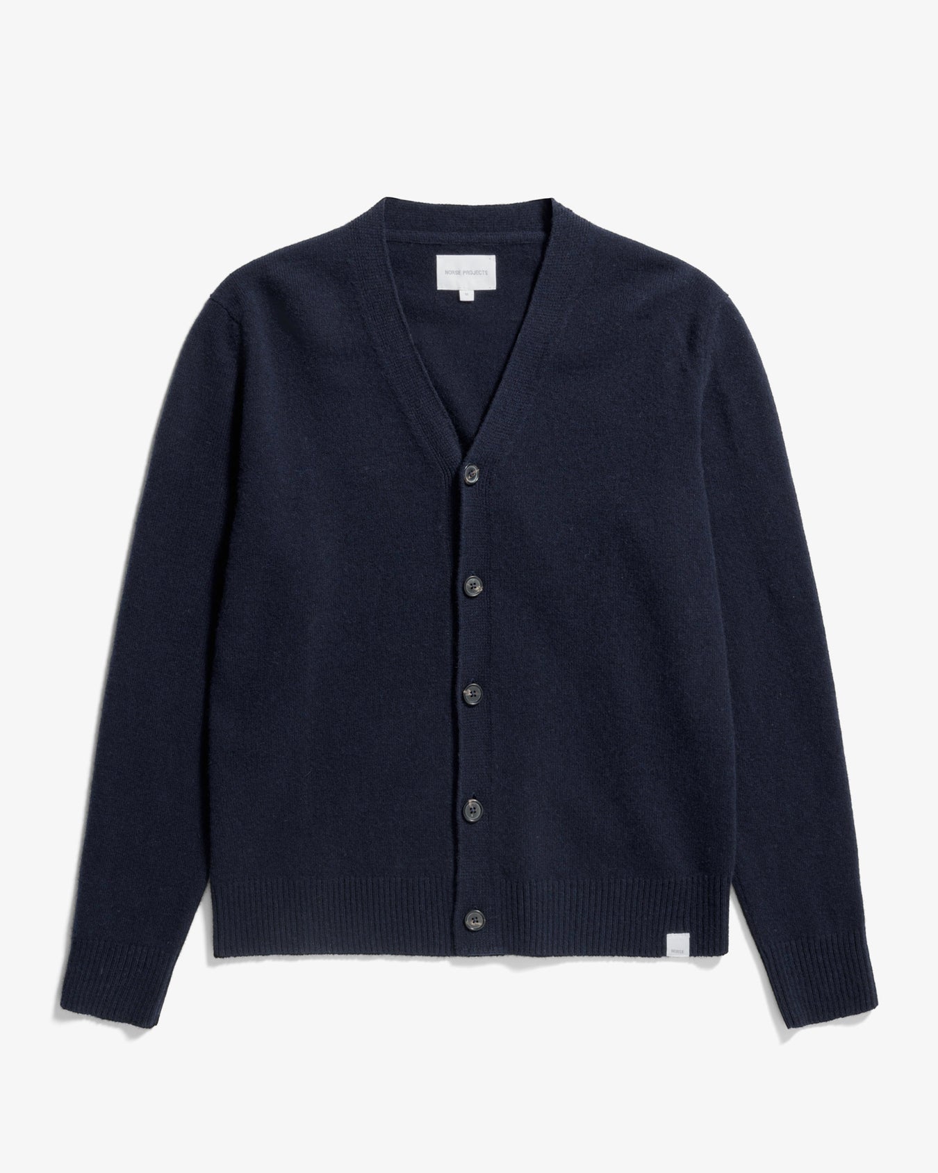 Norse Standard Merino Lambswool Cardigan - Dark Navy