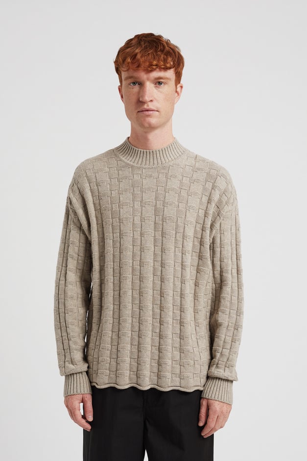 Jonas Cotton Cashmere Sweater - Oatmeal