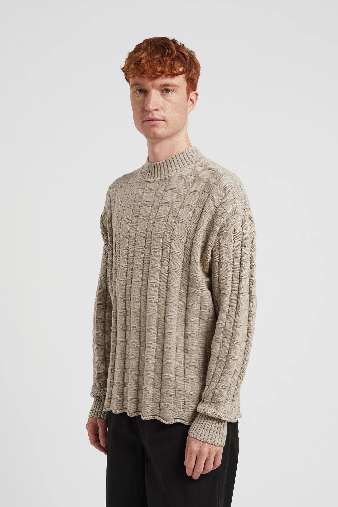 Jonas Cotton Cashmere Sweater - Oatmeal