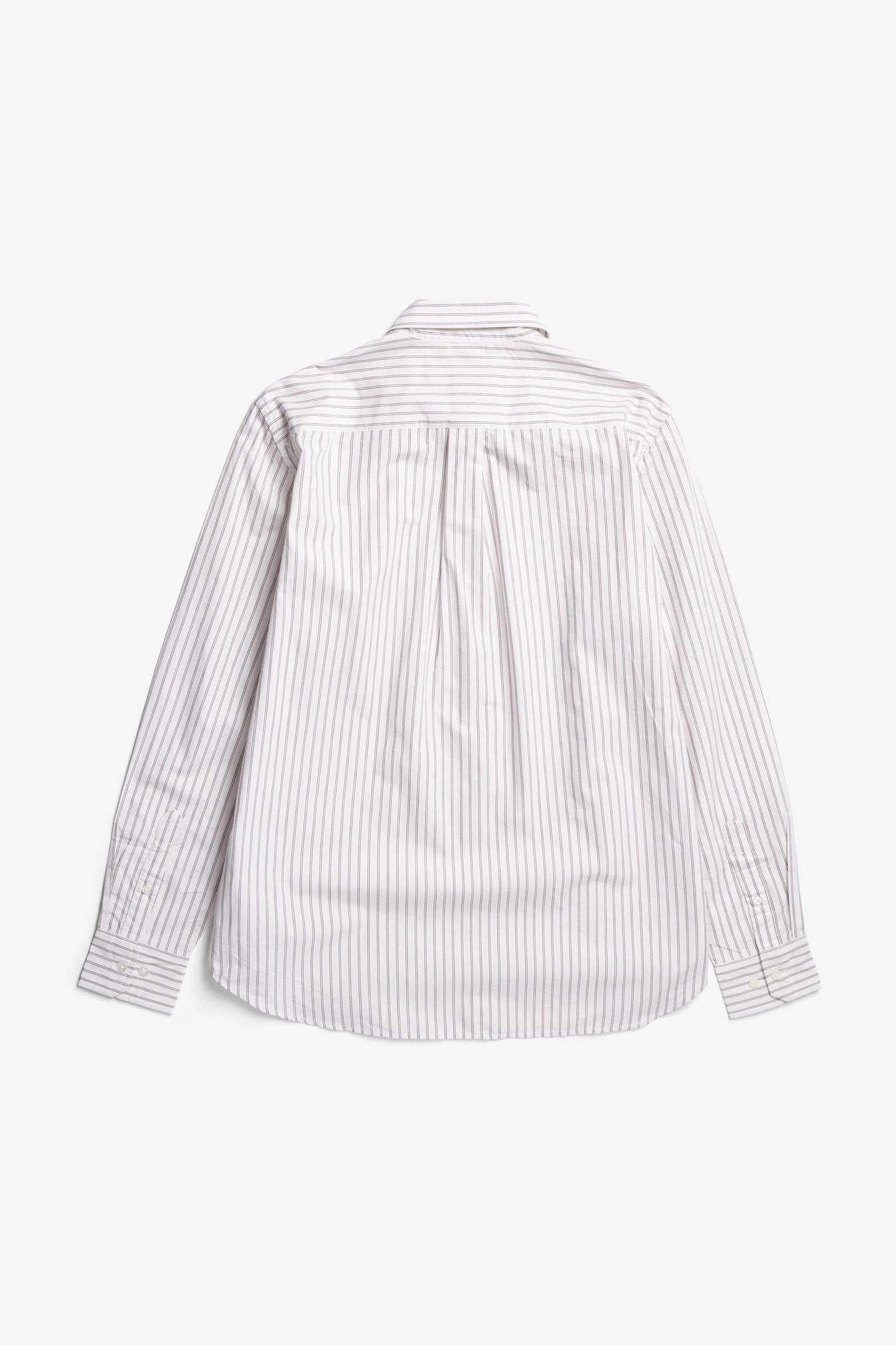 Algot Poplin Stripe Shirt - Ecru Stripe