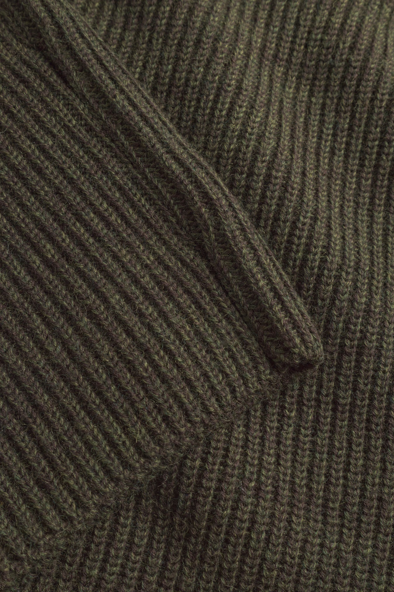 Sigurd Military Rib Crew Neck - Olive Night