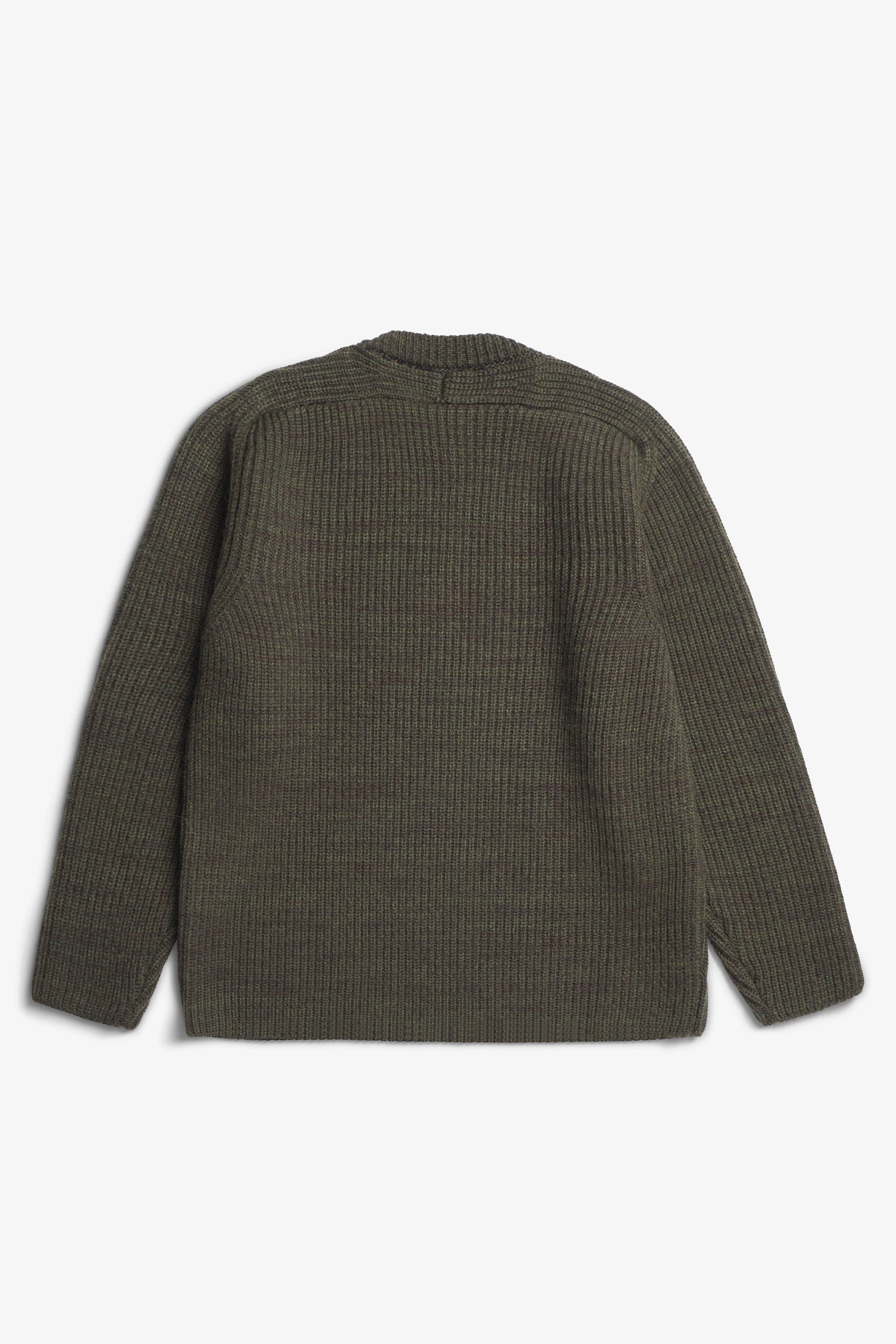 Sigurd Military Rib Crew Neck - Olive Night
