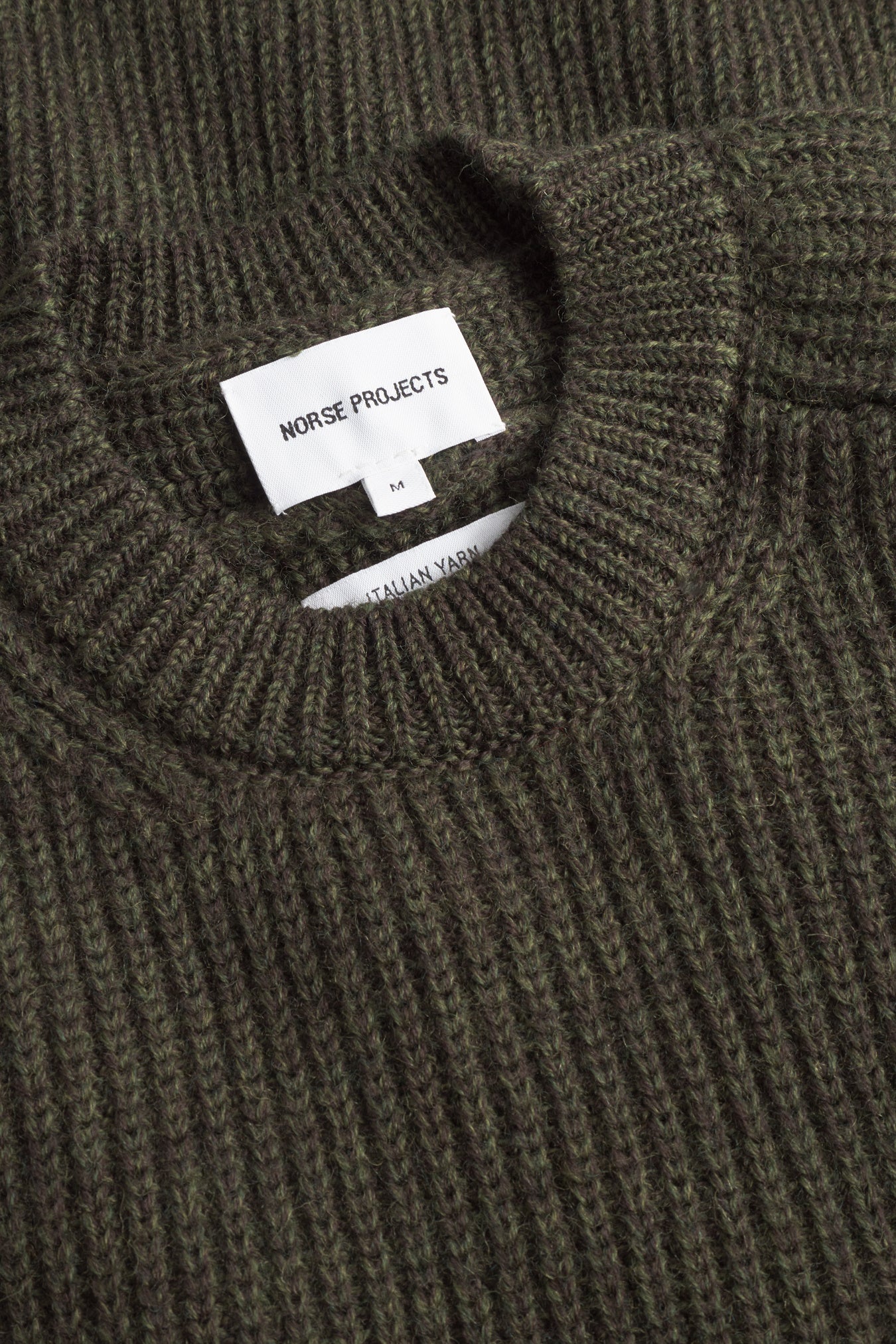 Sigurd Military Rib Crew Neck - Olive Night