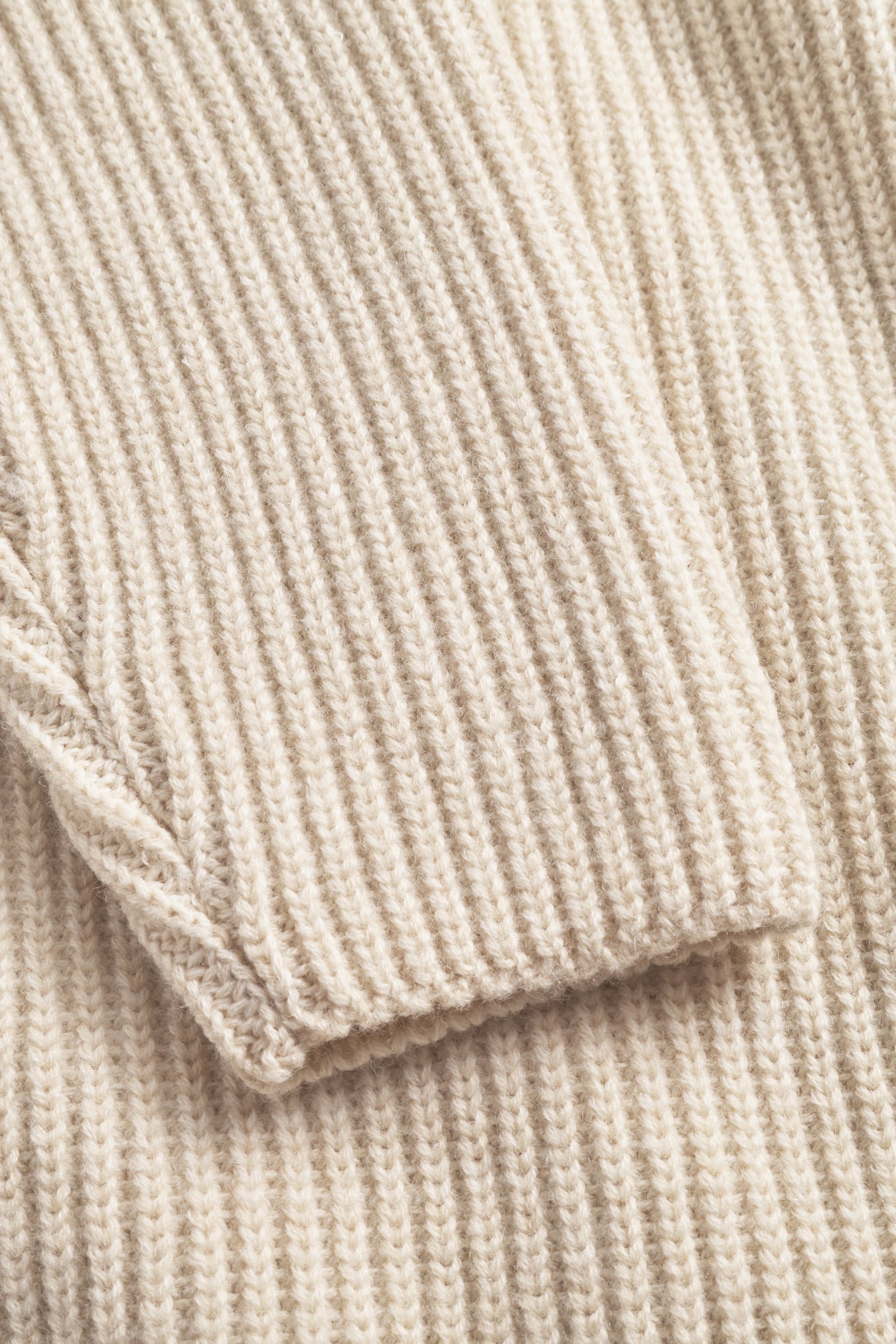 Sigurd Military Rib Crew Neck - Ecru