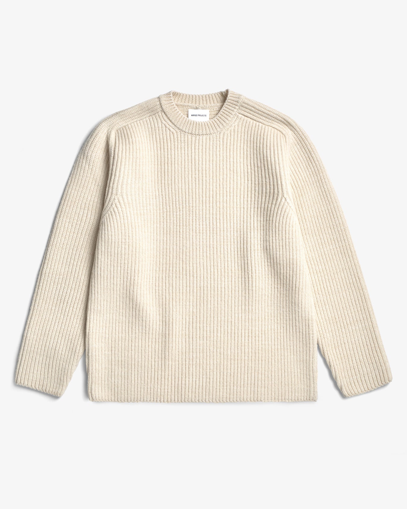 Sigurd Military Rib Crew Neck - Ecru