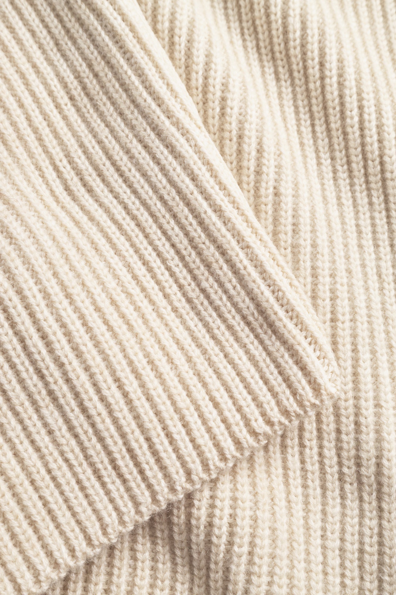 Sigurd Military Rib Crew Neck - Ecru