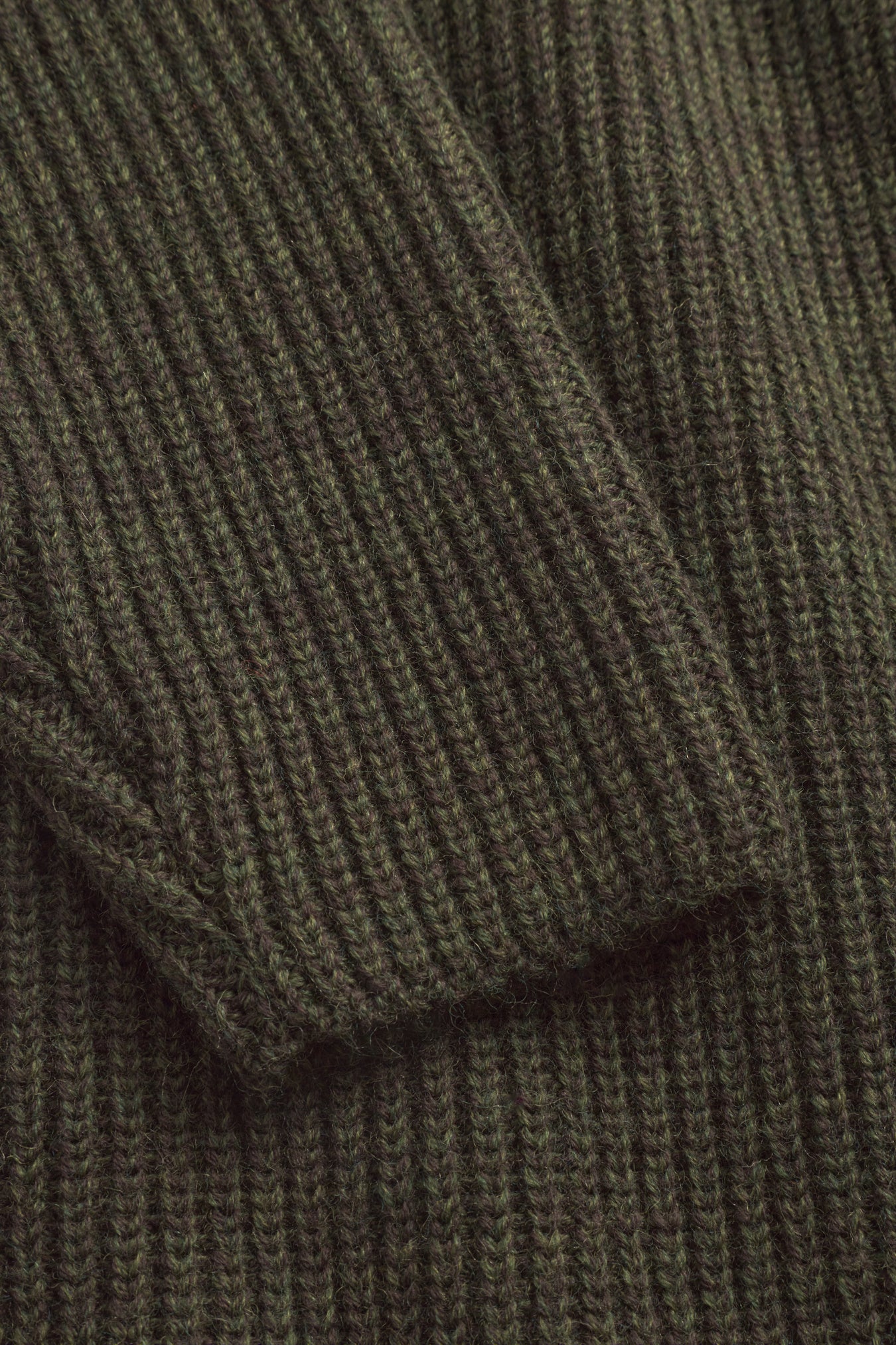 Sigurd Military Rib Crew Neck - Olive Night