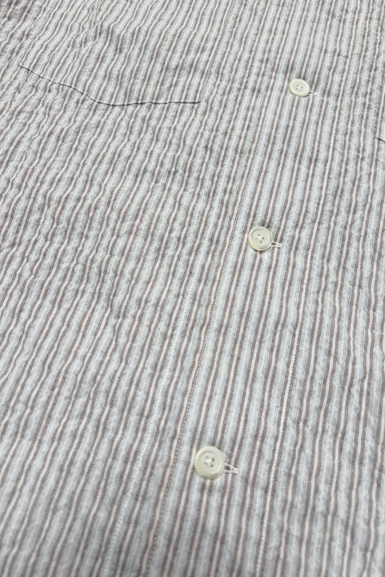 Mols Striped SS Camp Shirt - Multi Color Stripe