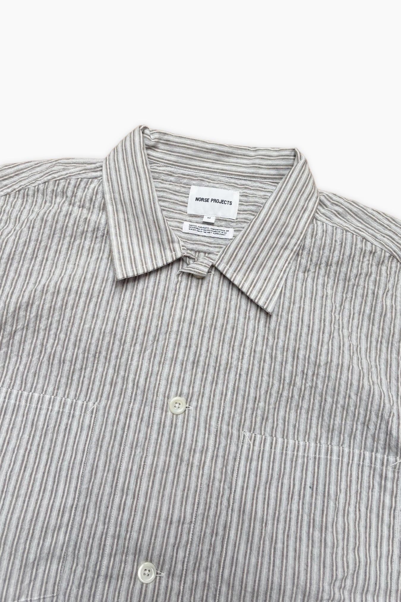 Mols Striped SS Camp Shirt - Multi Color Stripe