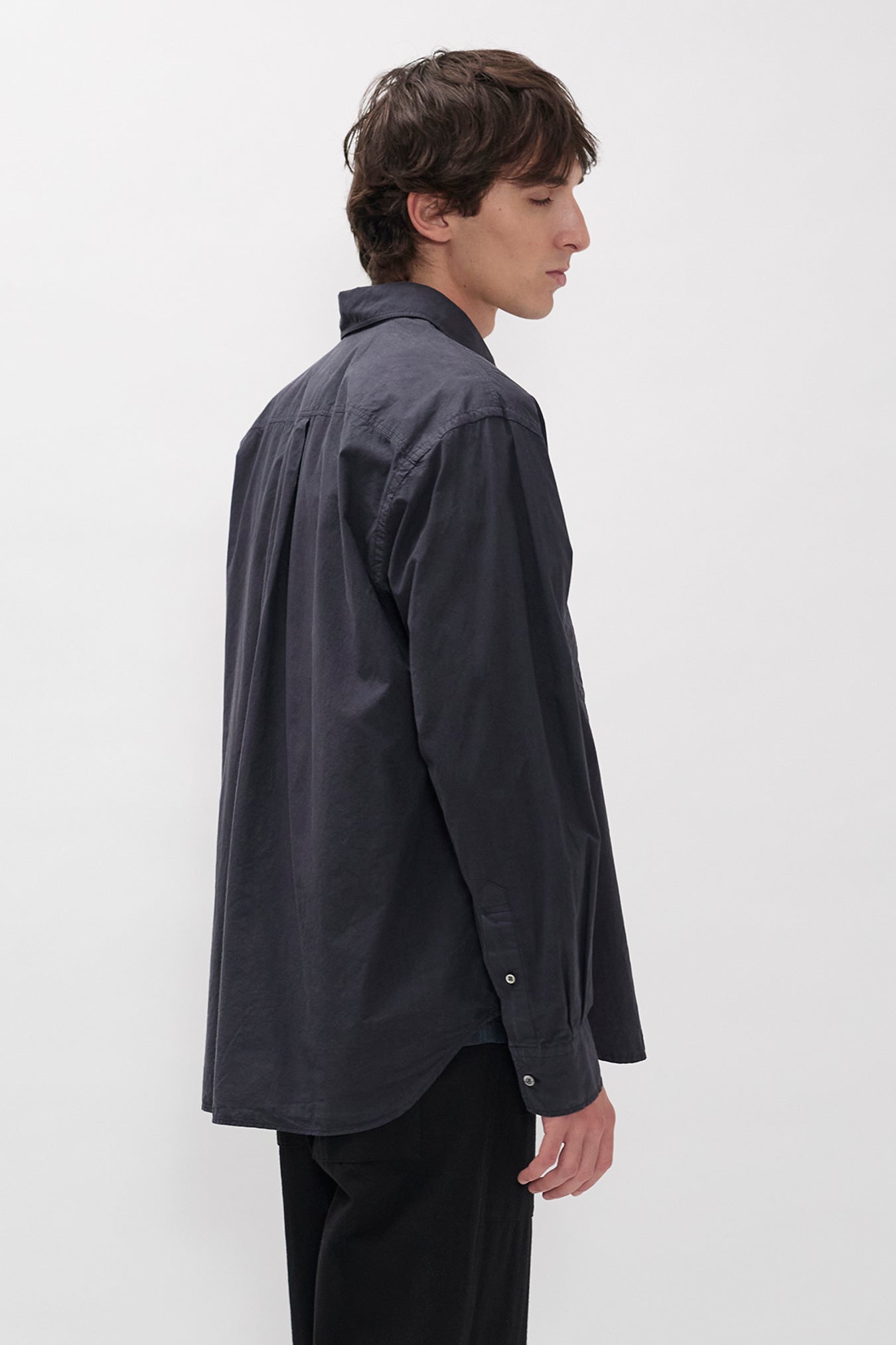 Falster Tencel Oversize Shirt - Dark Navy