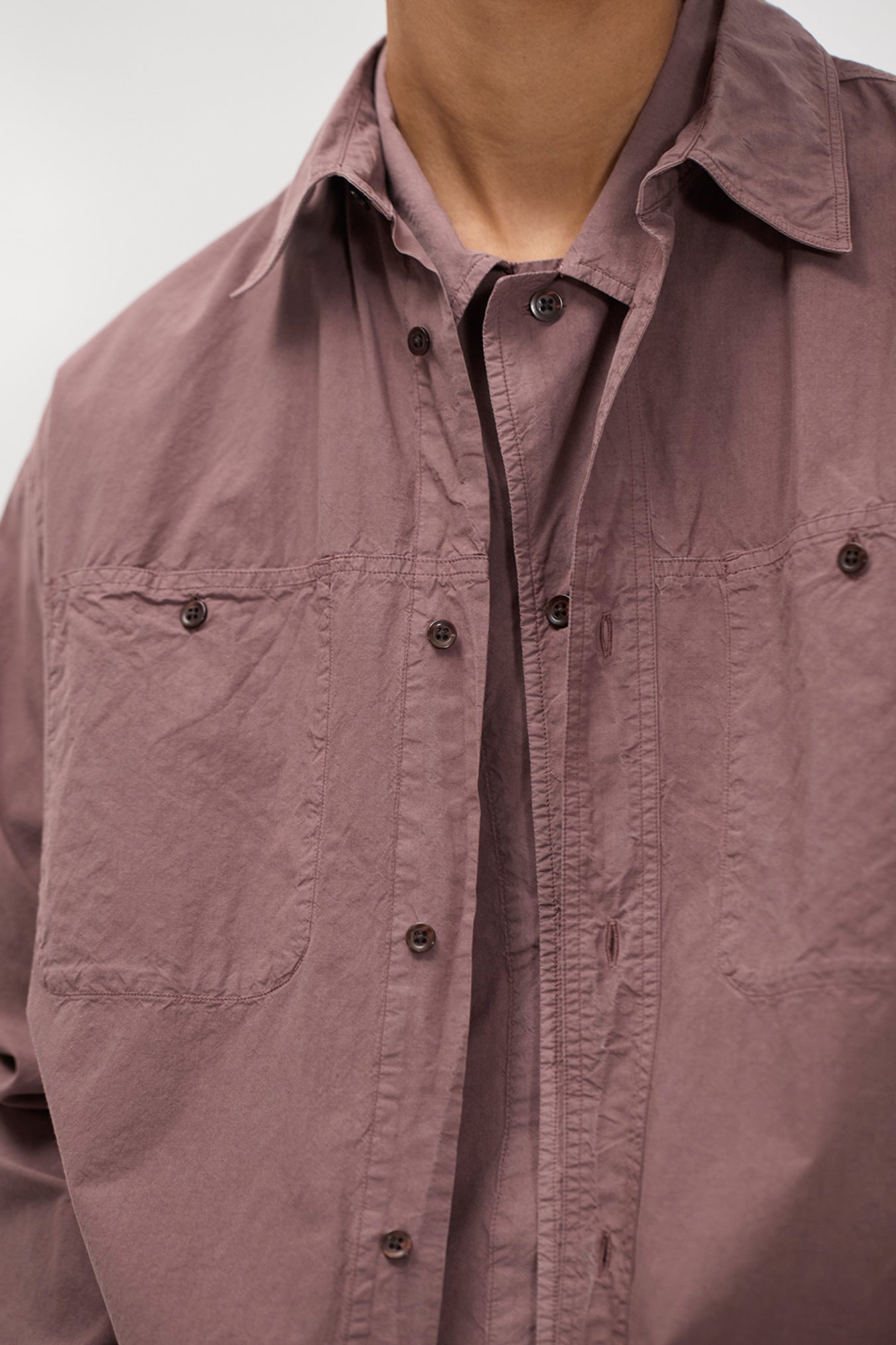 Falster Tencel Oversize Shirt - Peppercorn