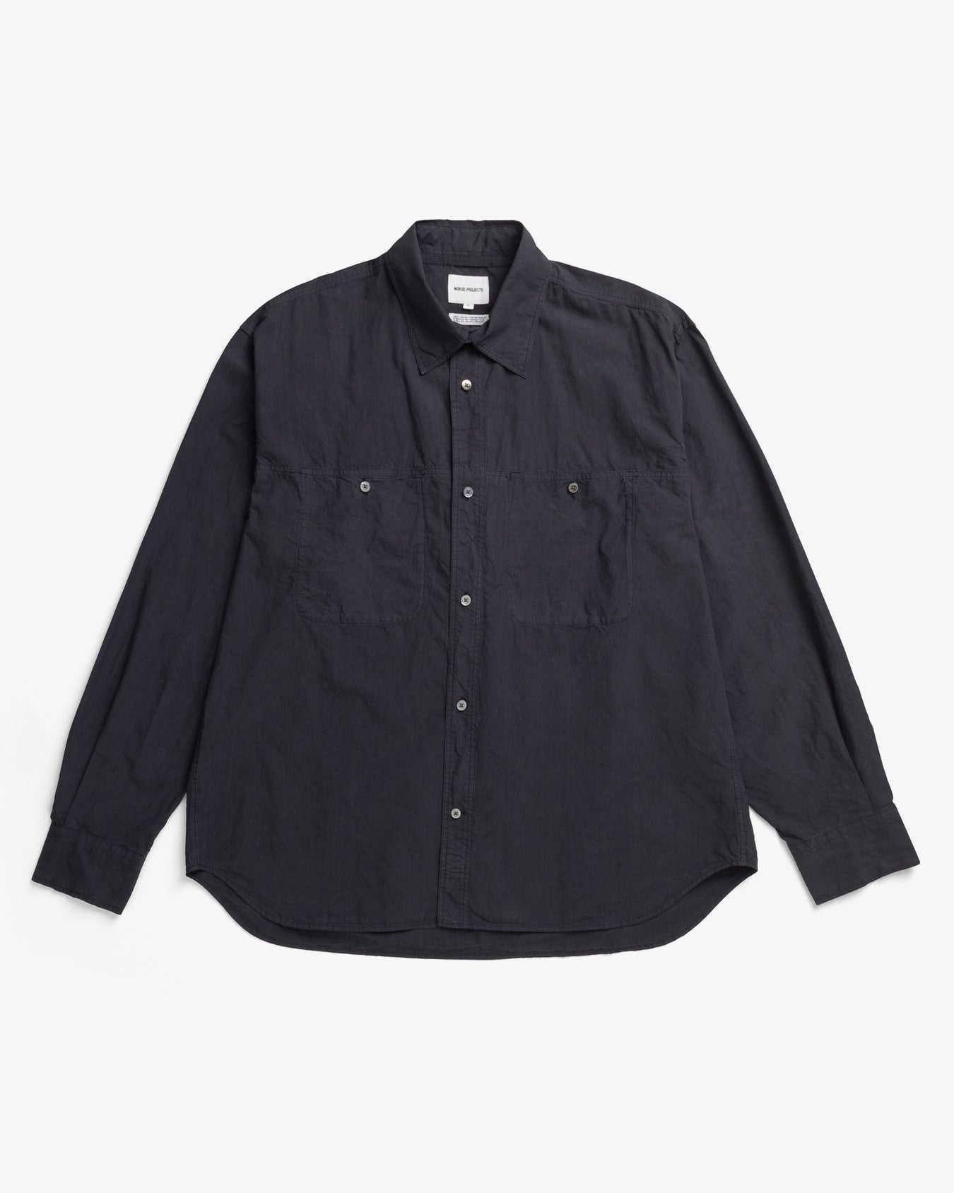 Falster Tencel Oversize Shirt - Dark Navy