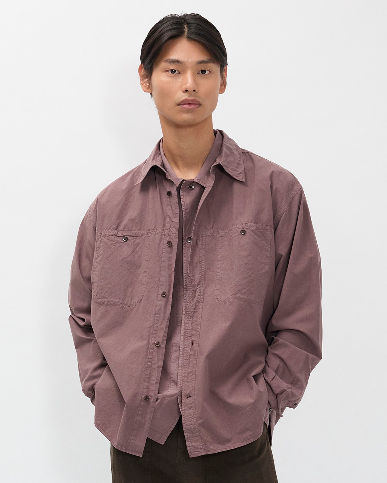 Falster Tencel Oversize Shirt - Peppercorn