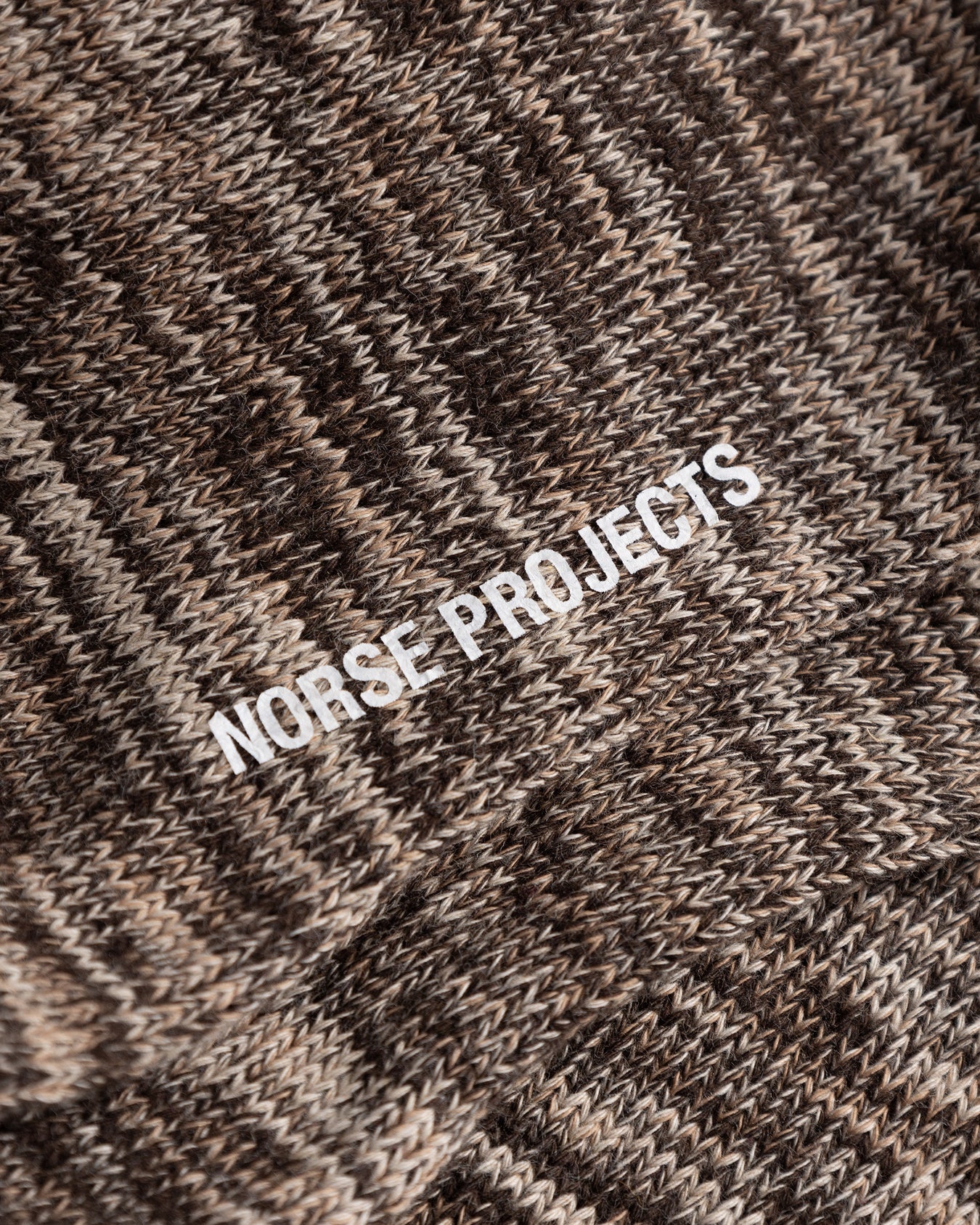 Bykle Heavy Cotton Twist Sock - Seal Brown