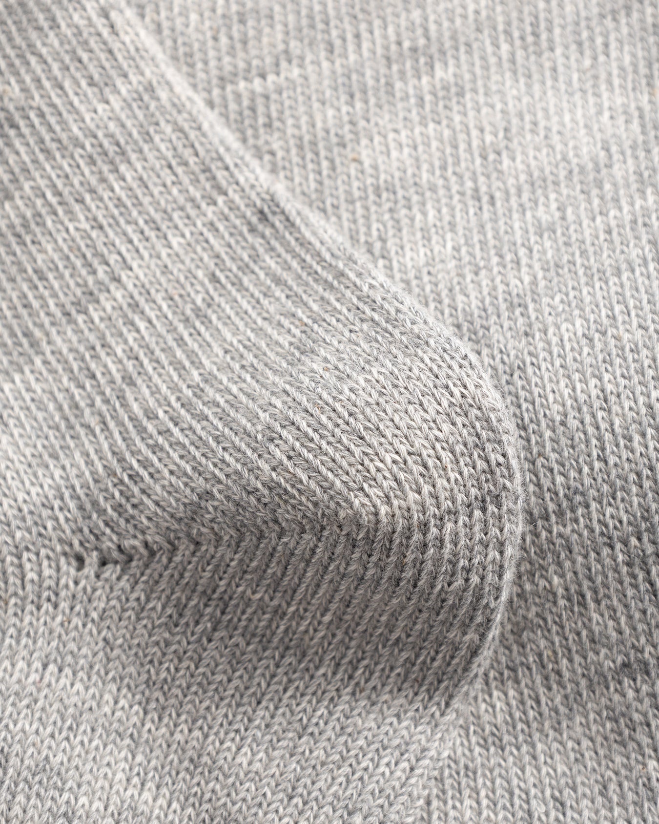 Bykle Heavy Cotton Twist Sock - Light Grey Melange