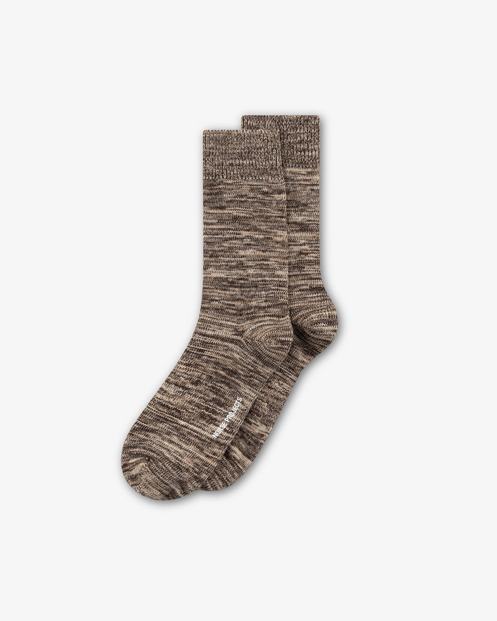 Bykle Heavy Cotton Twist Sock - Seal Brown