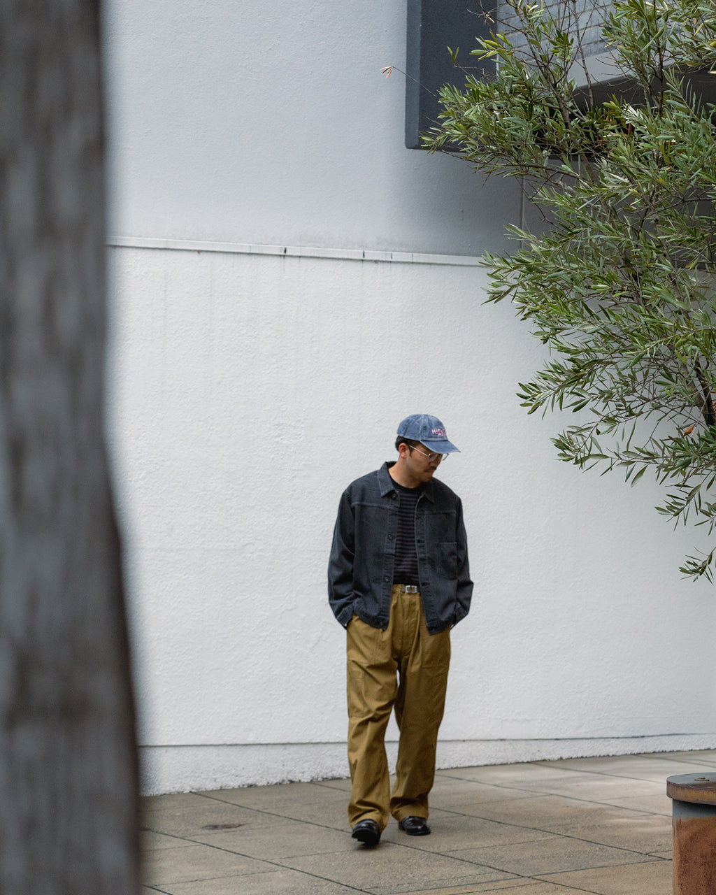 Short Denim Jacket - Gray