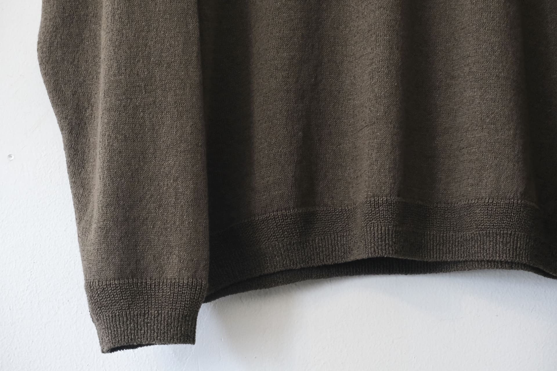 Long Sleeve Knit T-Shirt - Charcoal