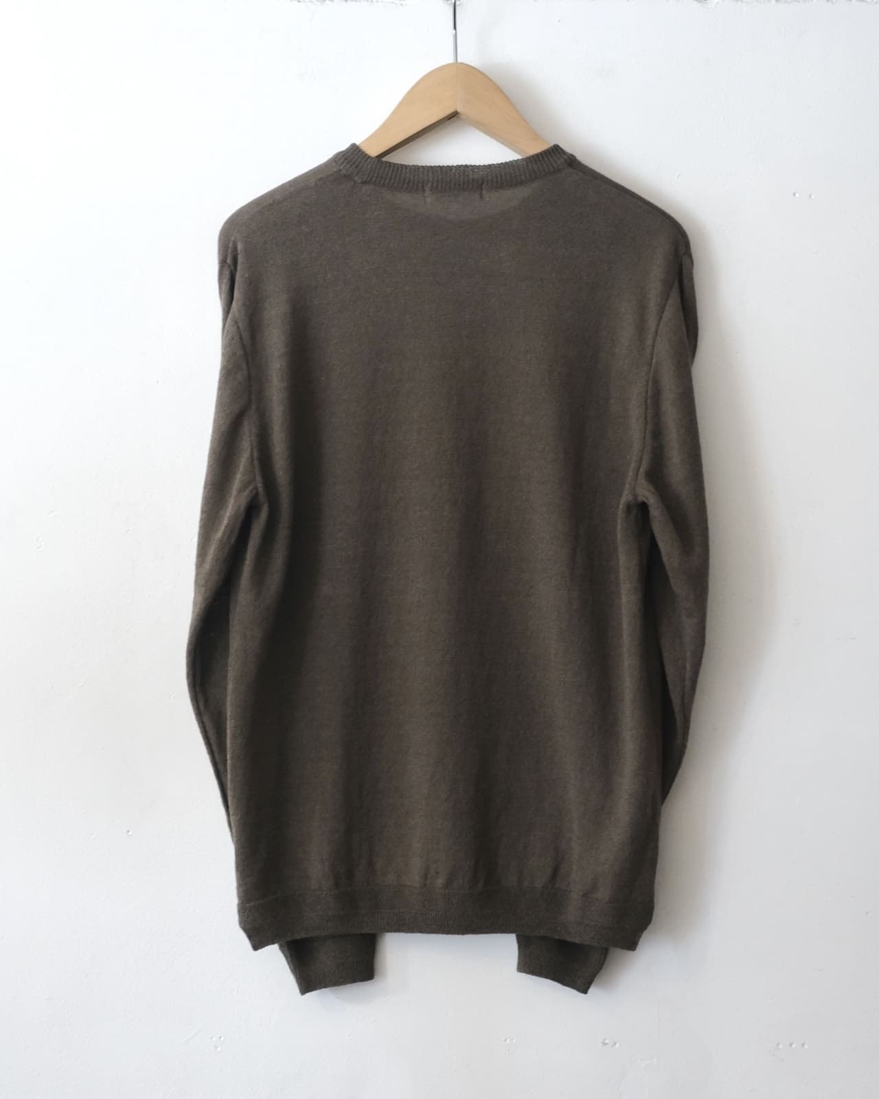 Long Sleeve Knit T-Shirt - Charcoal