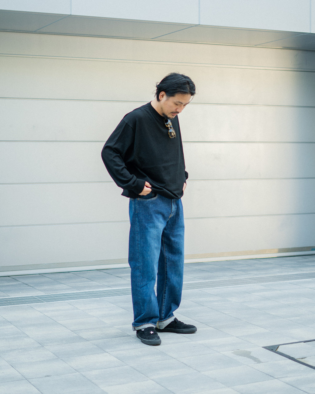 Selvage Denim Straight Pants - Vintage Indigo