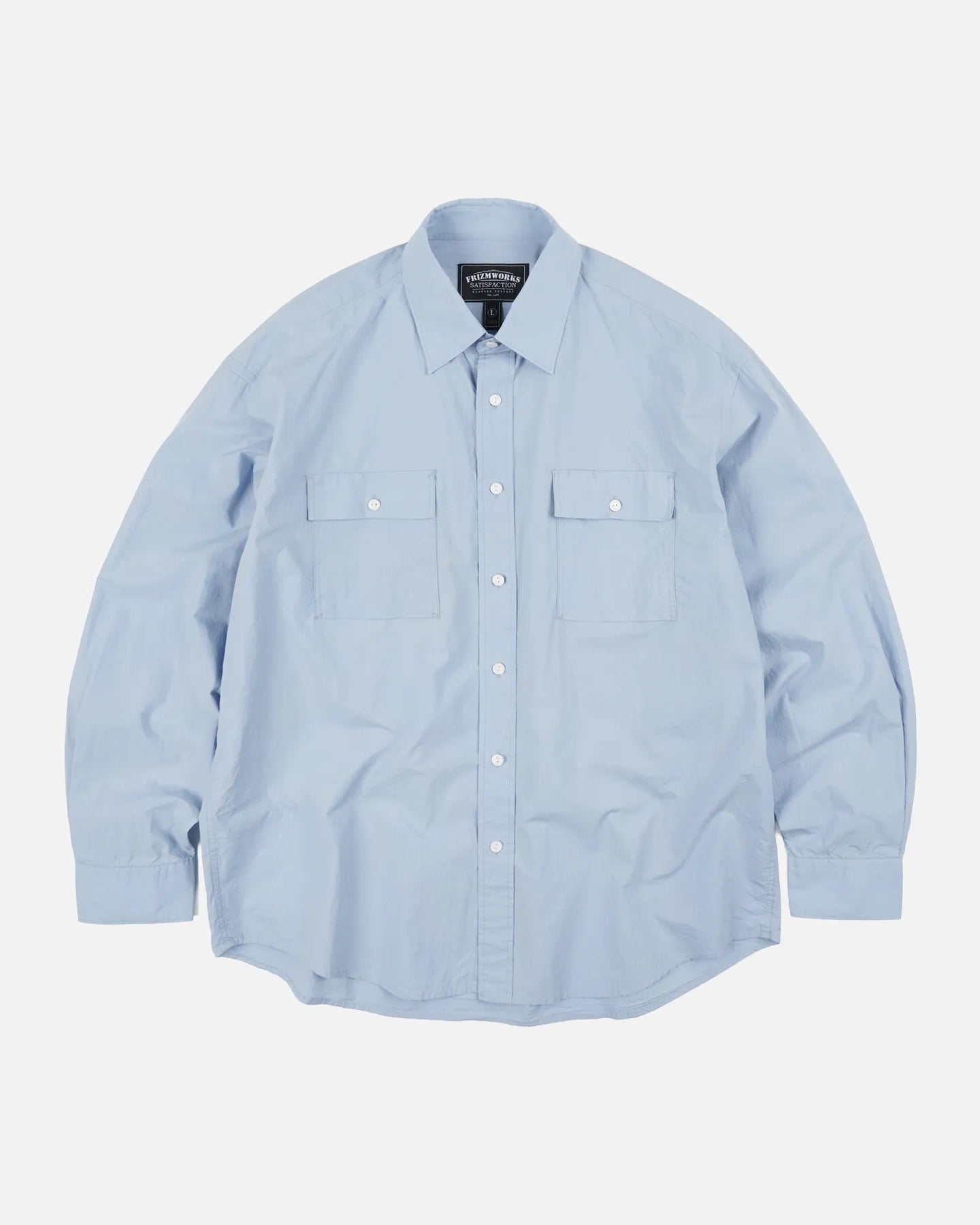 Cigarette Pocket Typewriter Shirt - Sky Blue