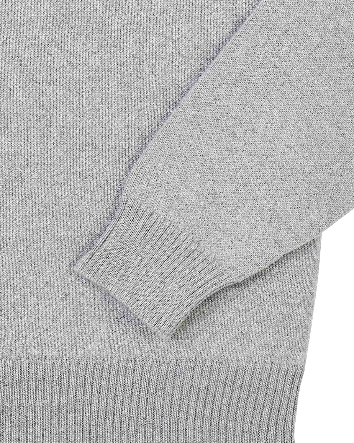 Sweatshirt Gris en Laine Mérinos