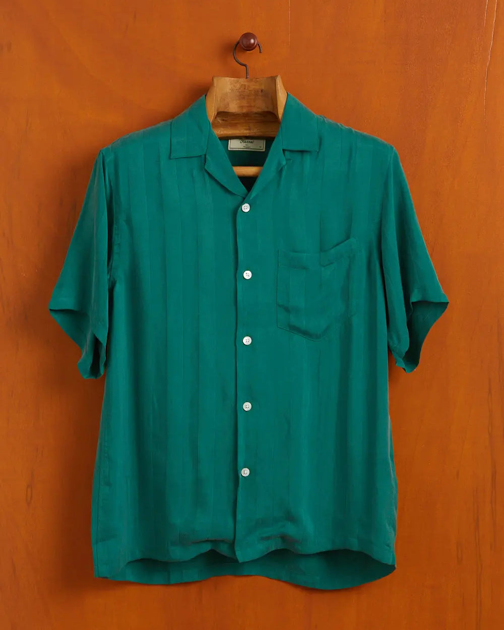 Cupro Stripe Shirt - Green