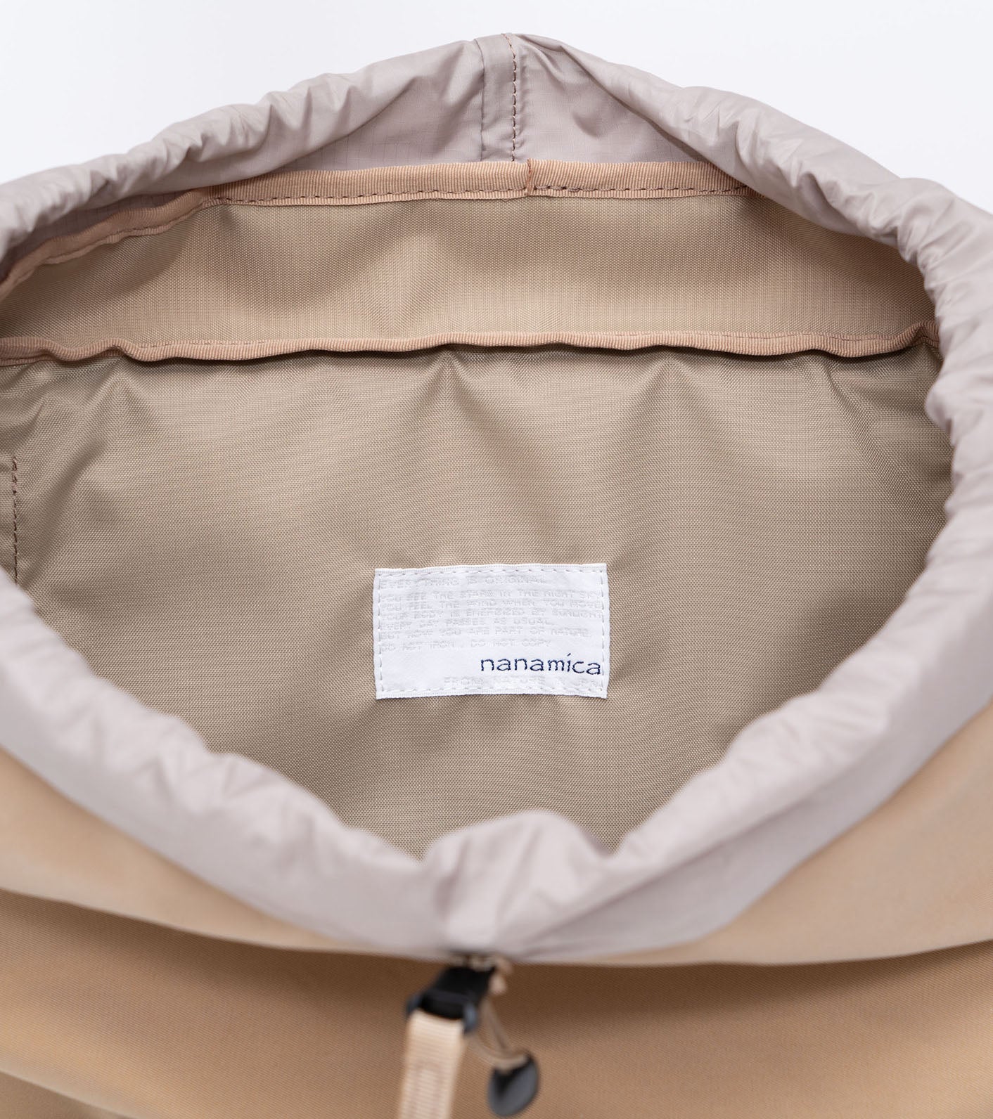 Water Repellent Back Pack - Beige