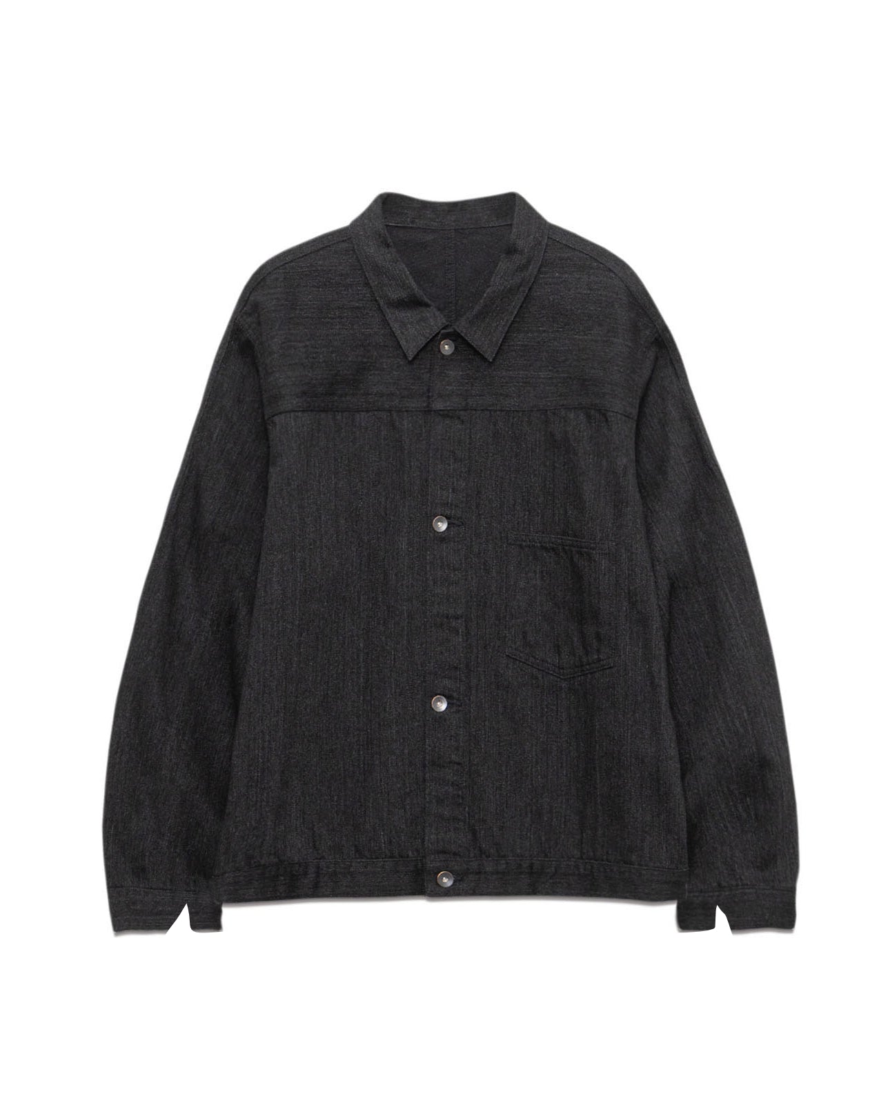 Short Denim Jacket - Black
