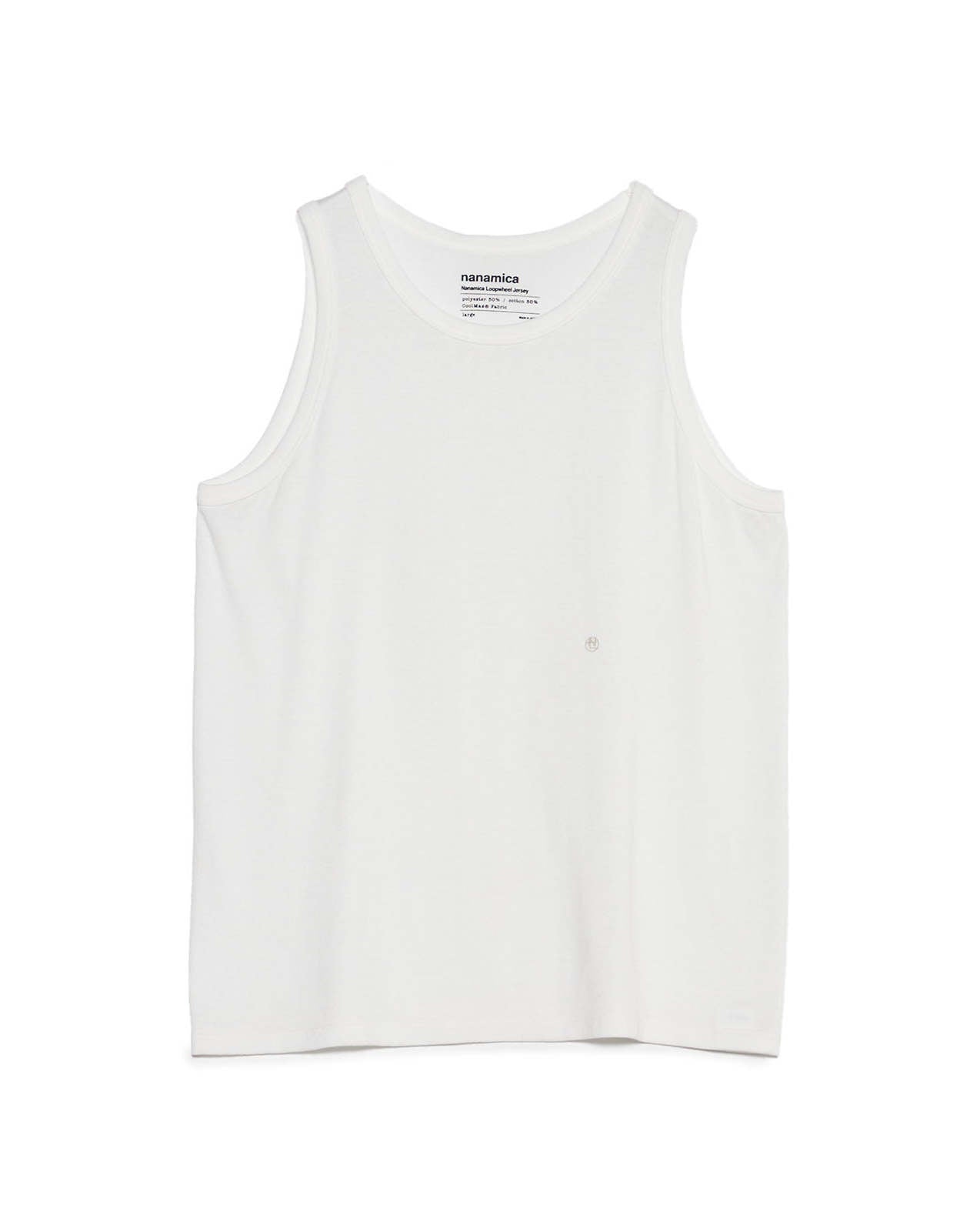 Loopwheel COOLMAX Jersey Tank - White