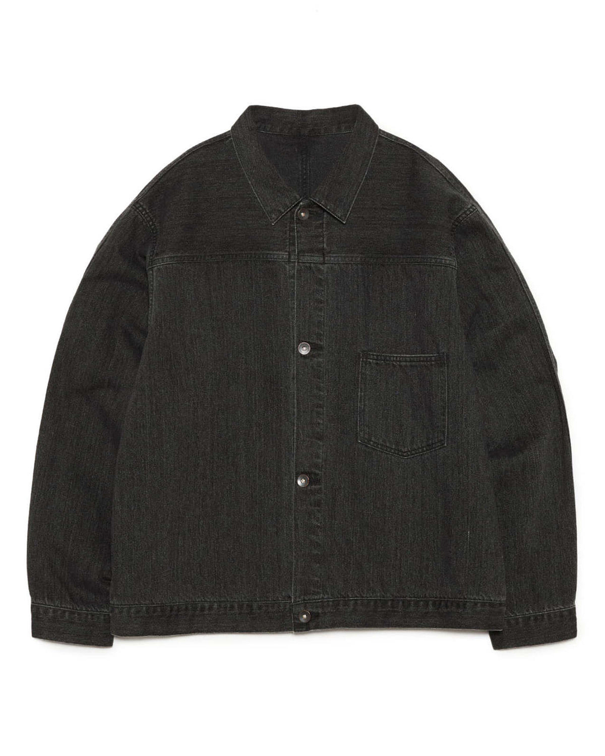 Short Denim Jacket - Gray