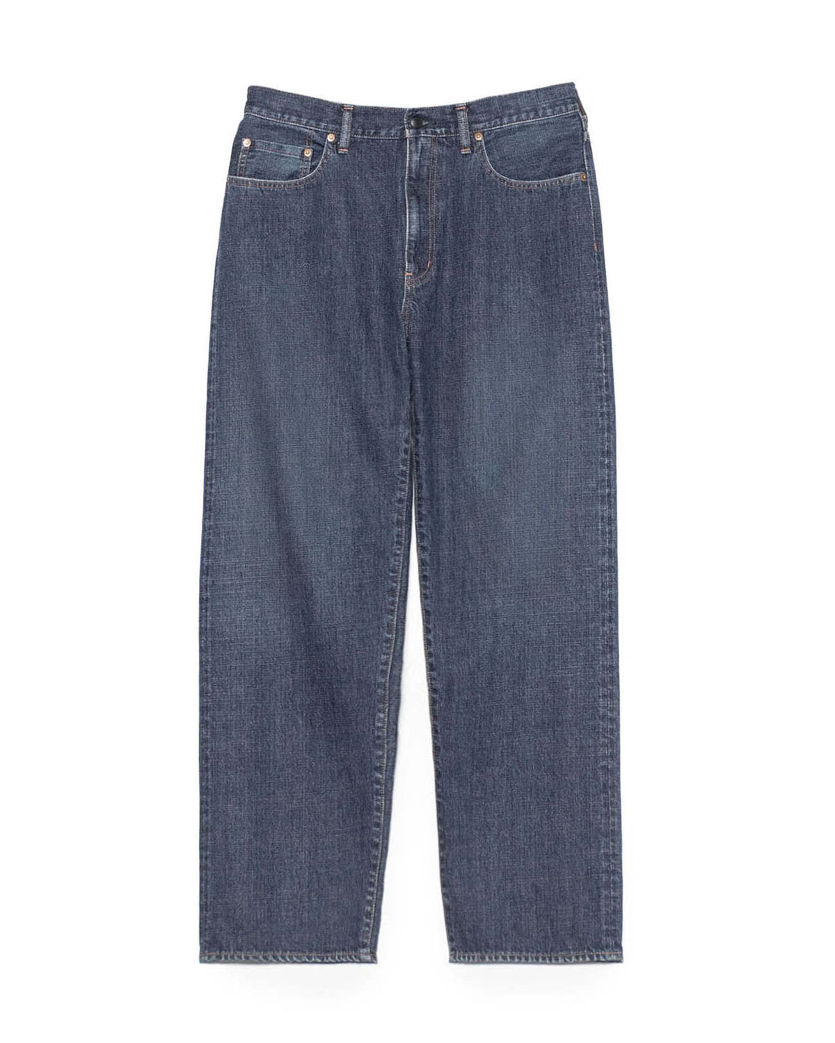 Selvage Denim Straight Pants - Vintage Indigo