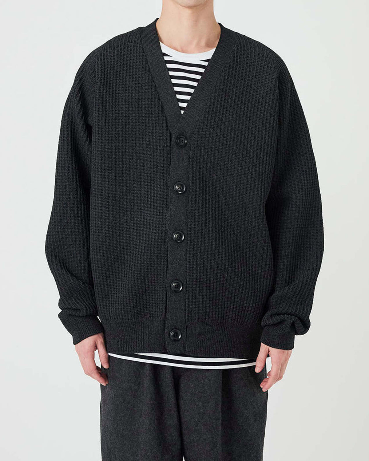 5G Knit Cardigan - Navy