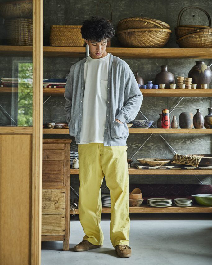 Light Weight French Terry Sweat Shirt Cardigan - Heather Gray