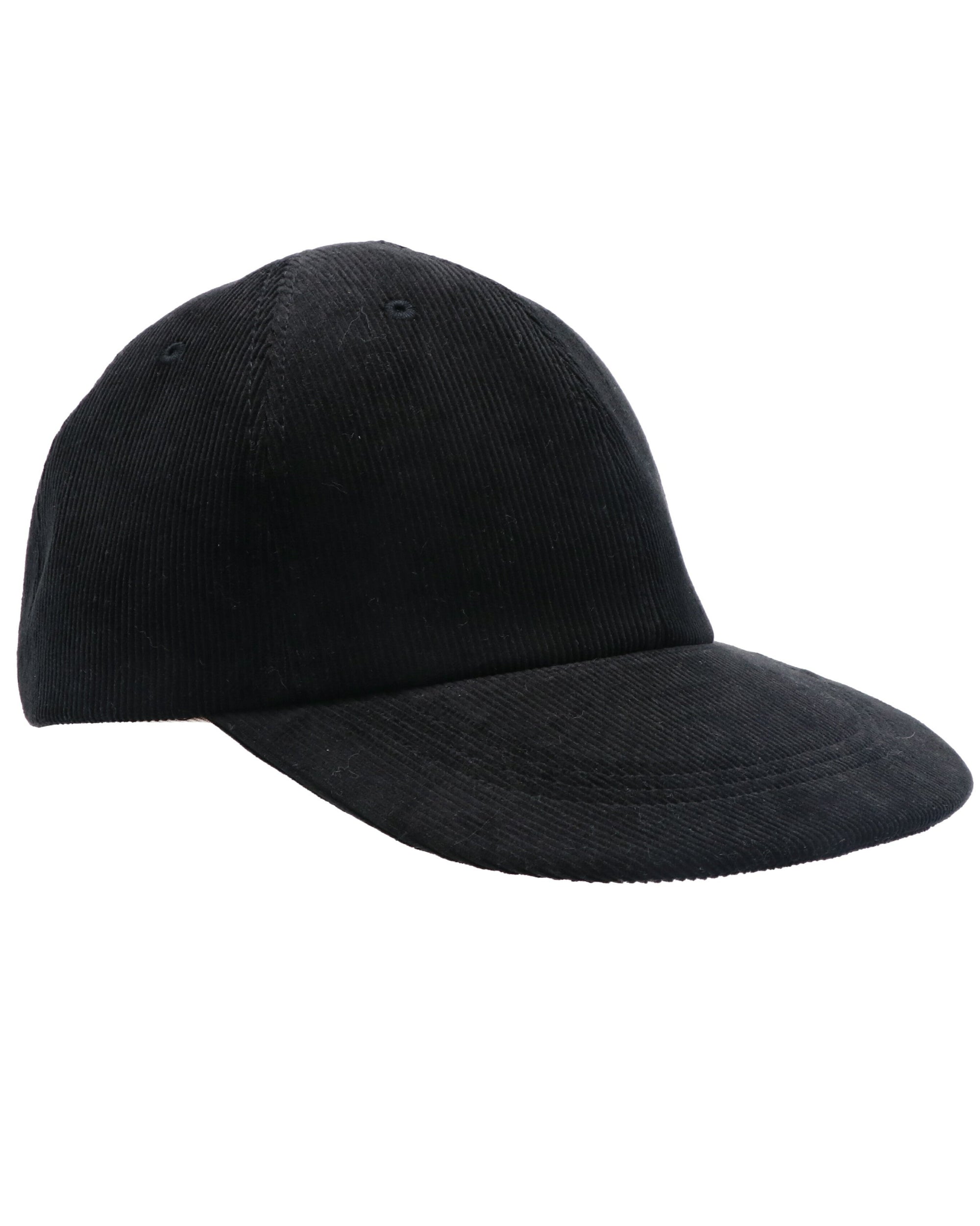 High Density Corduroy Cap - Black