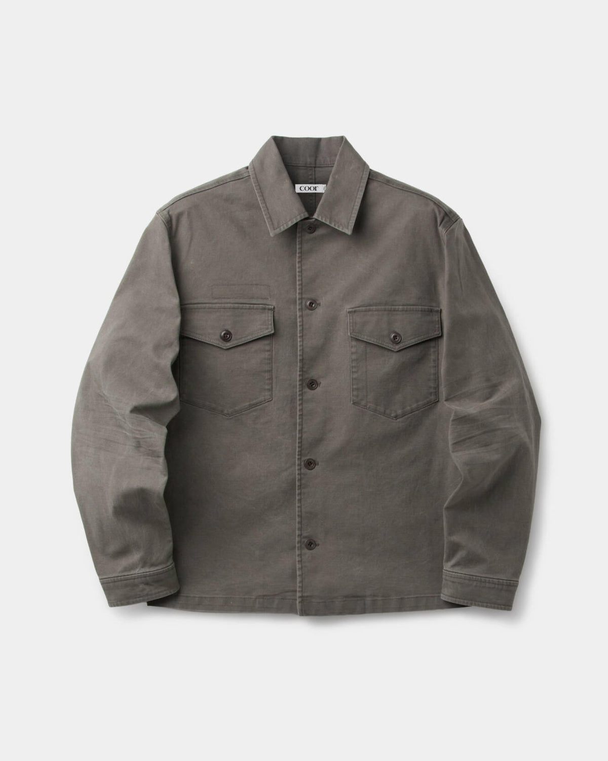 Garment Washed Fatigue Shirt - Washed Khaki